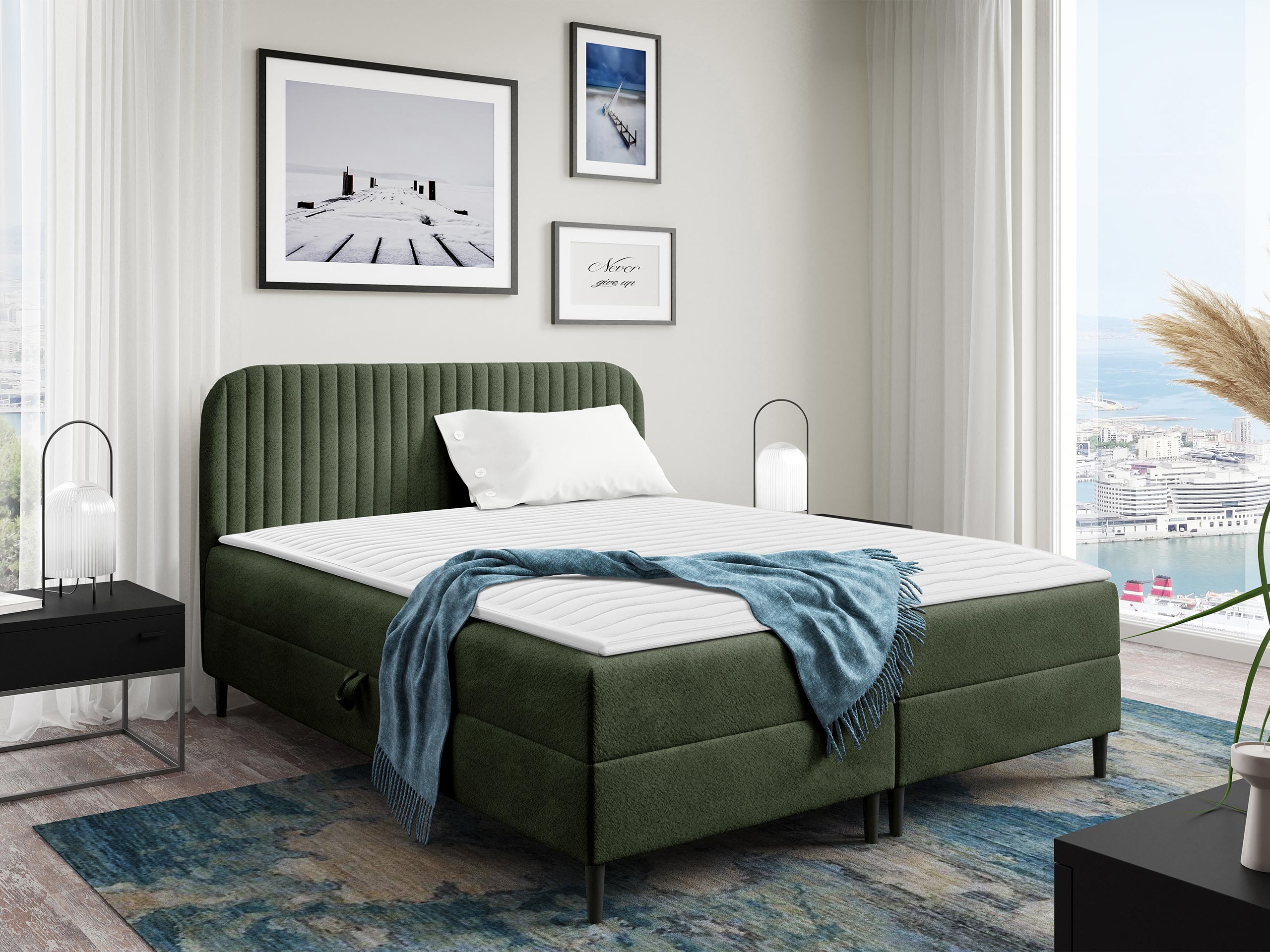 Boxspring postelja Rivus (Coral 20)
