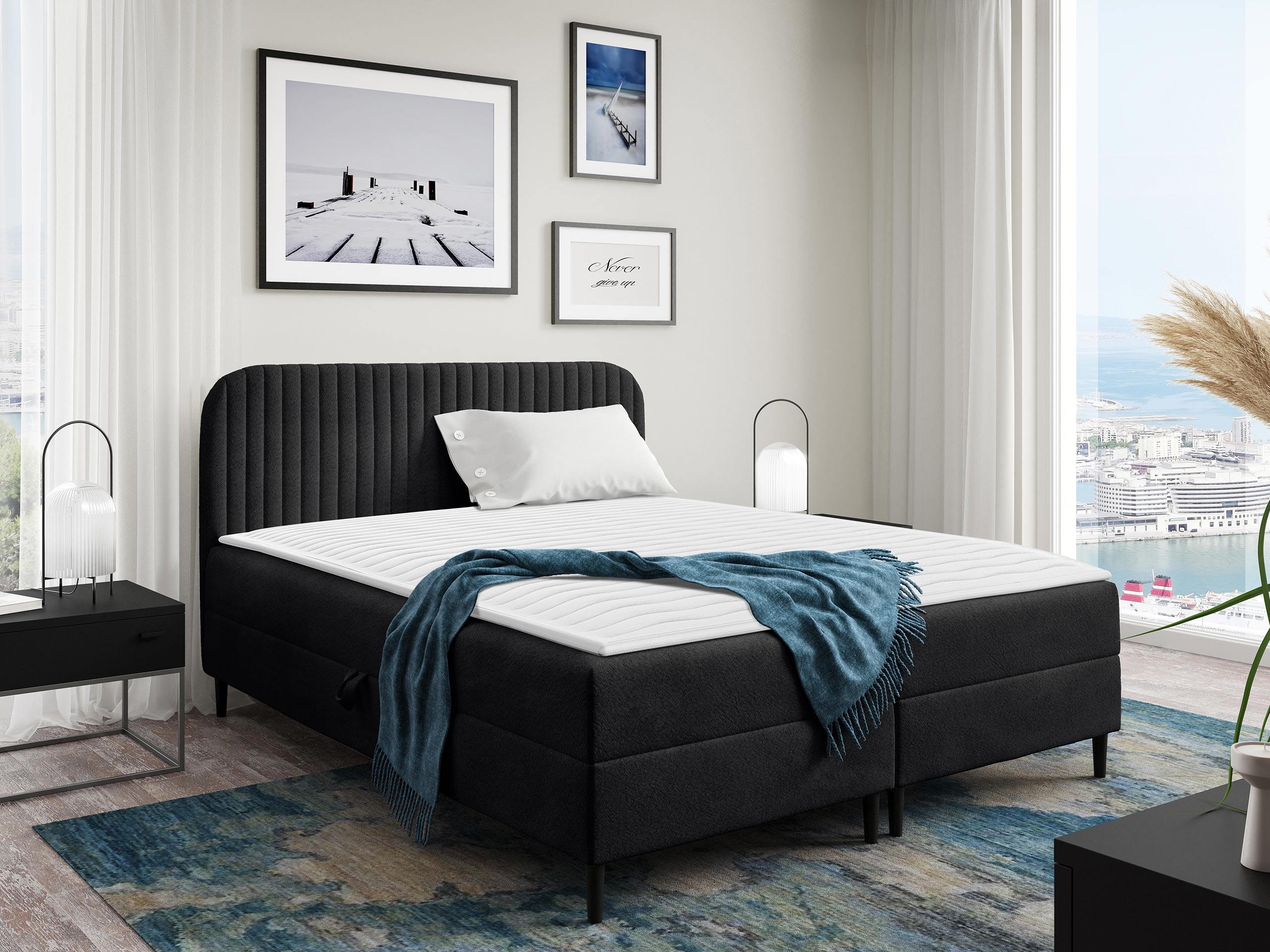Boxspring postelja Rivus (Coral 60)