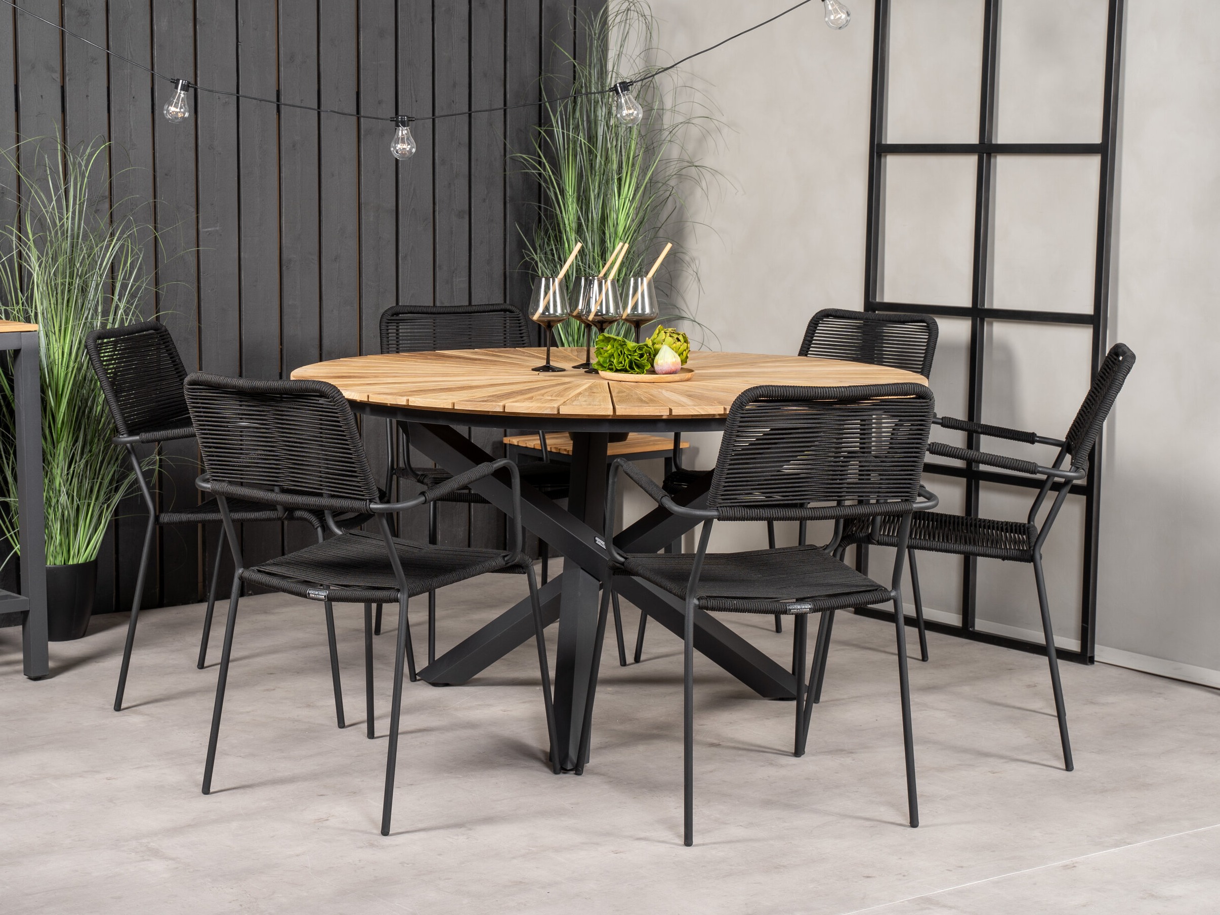 Komplet mize in stolov Dallas 3623