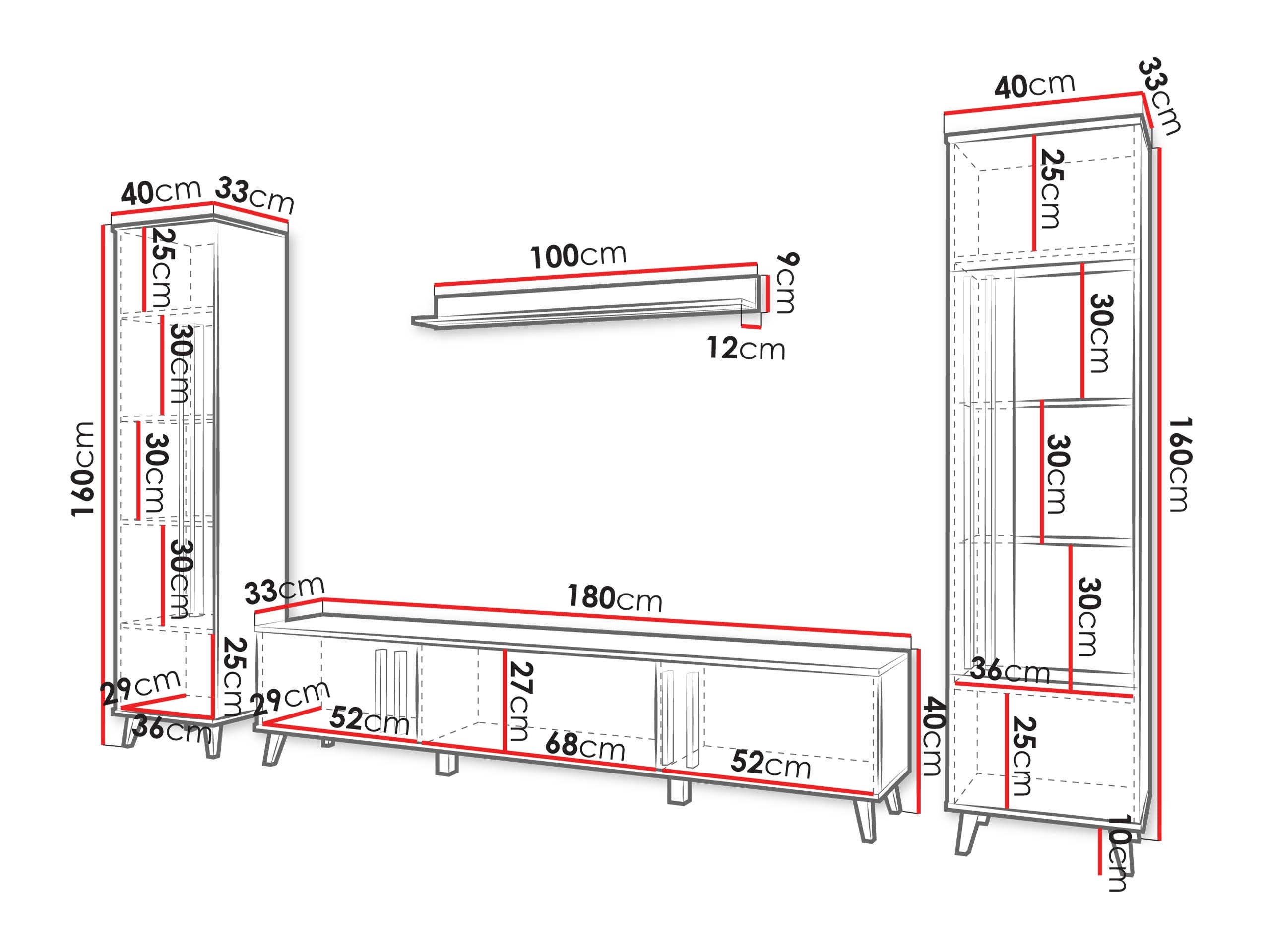 Komplet za dnevno sobo Temora 103 (Congo)
