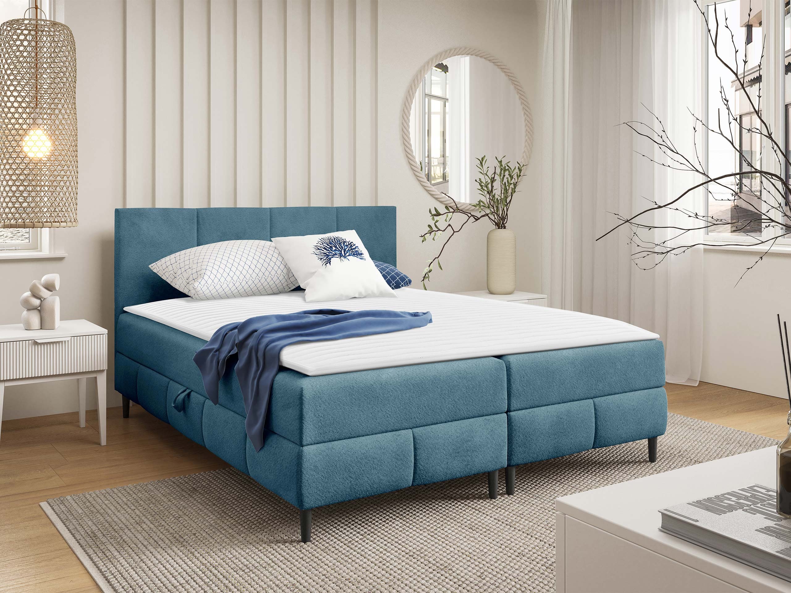 Boxspring postelja Rivus I (Coral 10)