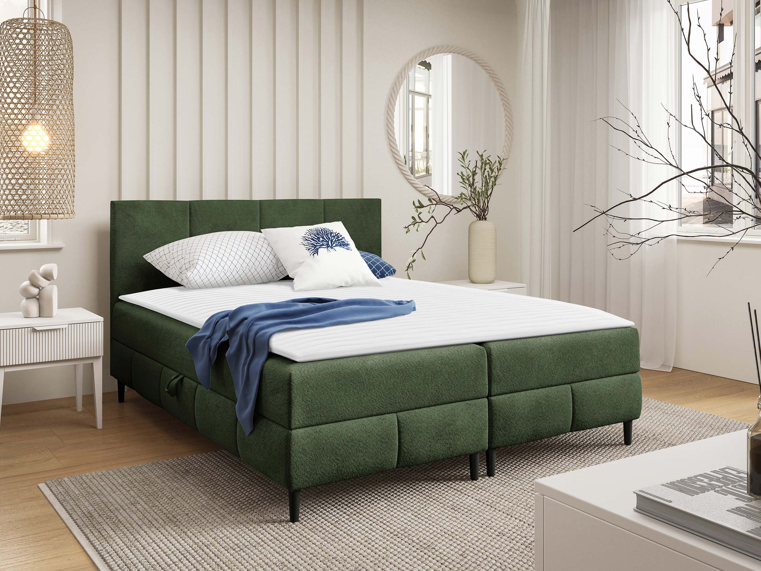 Boxspring postelja Rivus I (Coral 20)