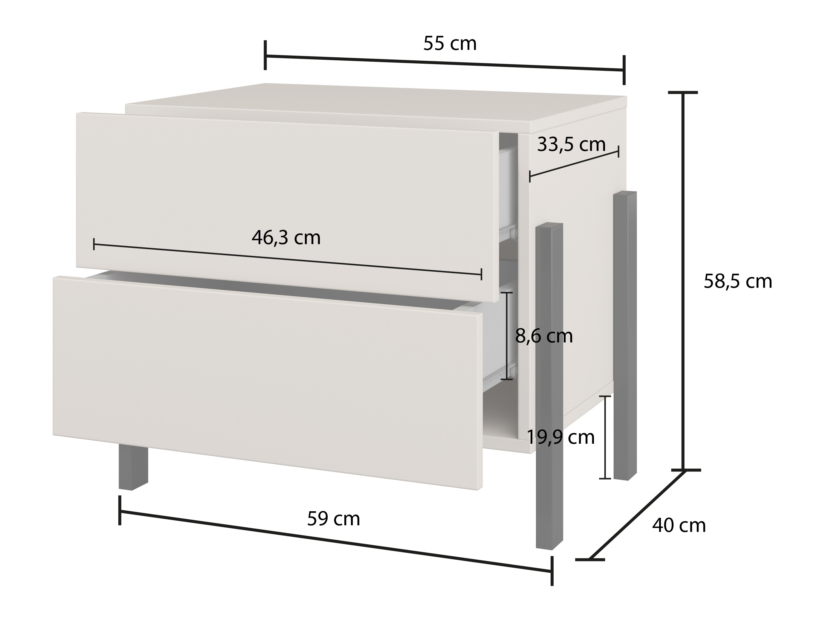 Nočna omarica Etsore 110