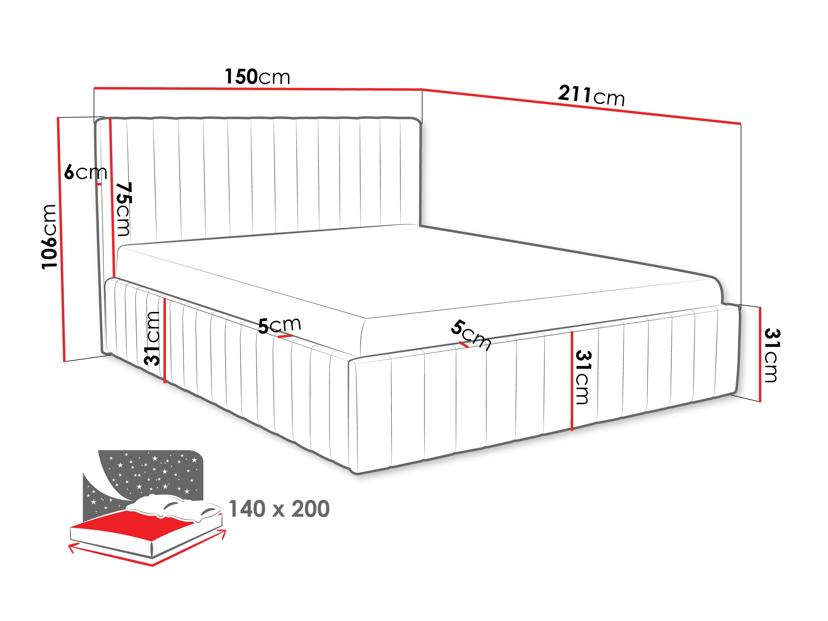 Postelja Baltimore 202 (Fresh 1)