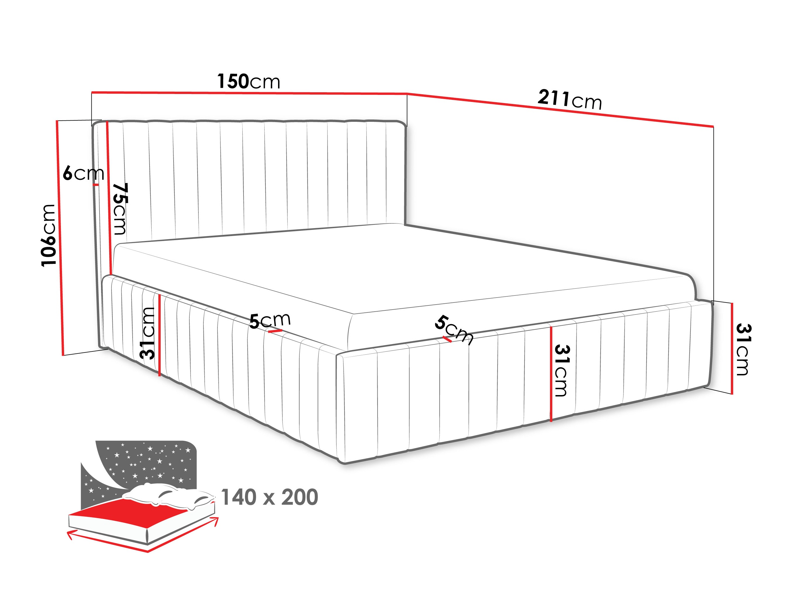 Postelja Baltimore 202 (Fresh 4)