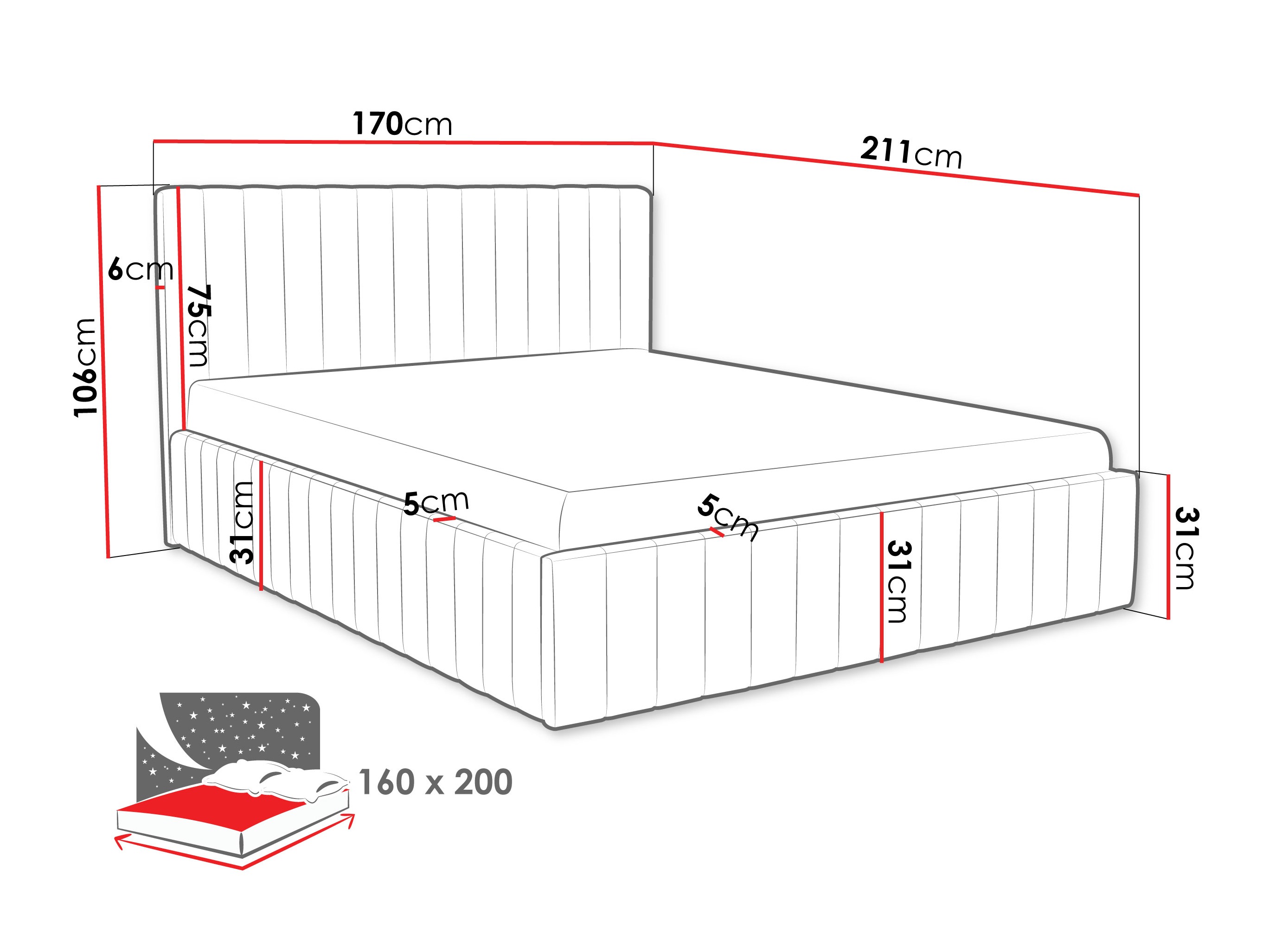 Postelja Iris (Fresh 1)
