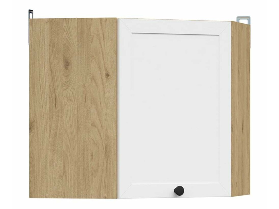 Modularna kotna stenska omarica Classic White Oak 101