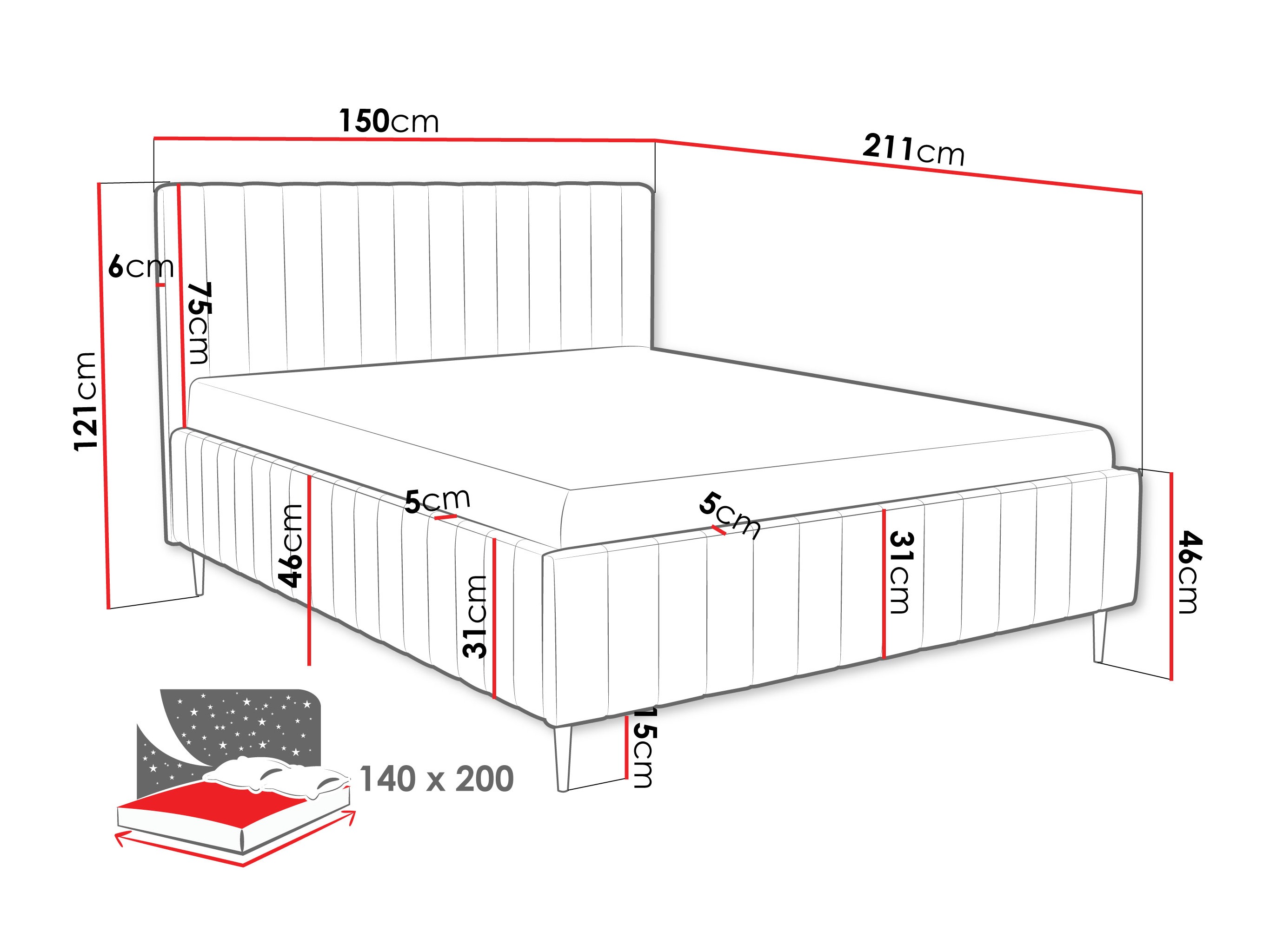 Postelja Baltimore 203 (Fresh 1)