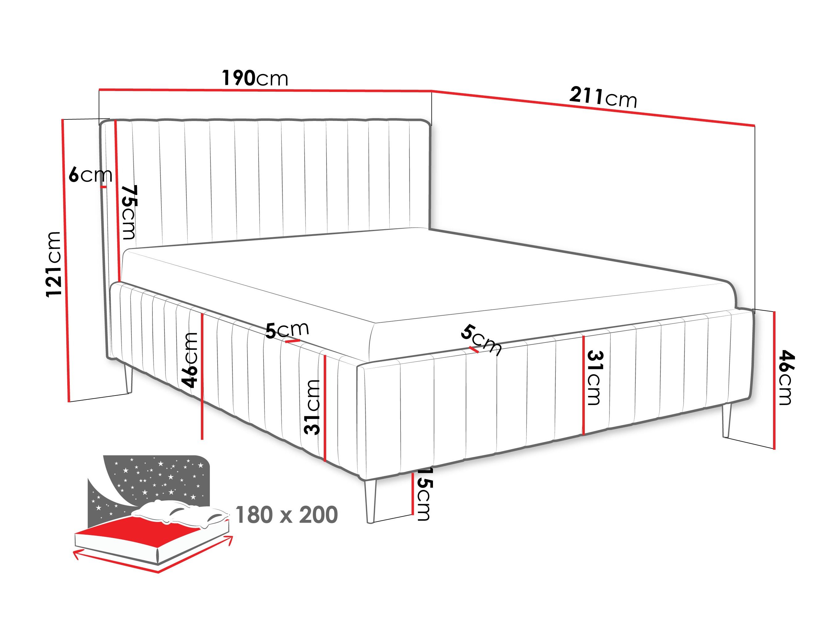 Postelja Baltimore 203 (Fresh 1)