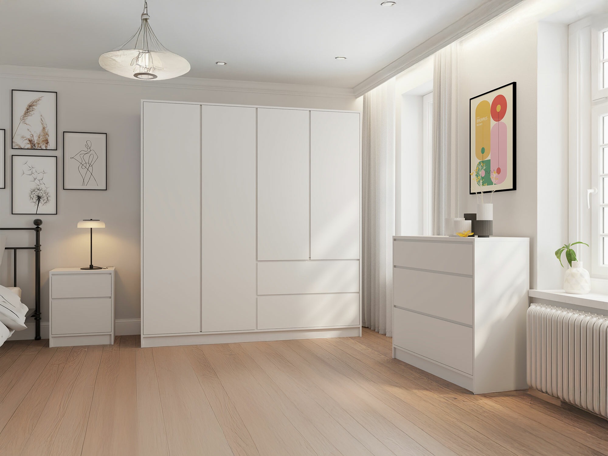 Komoda Mervese 102 (Bela)