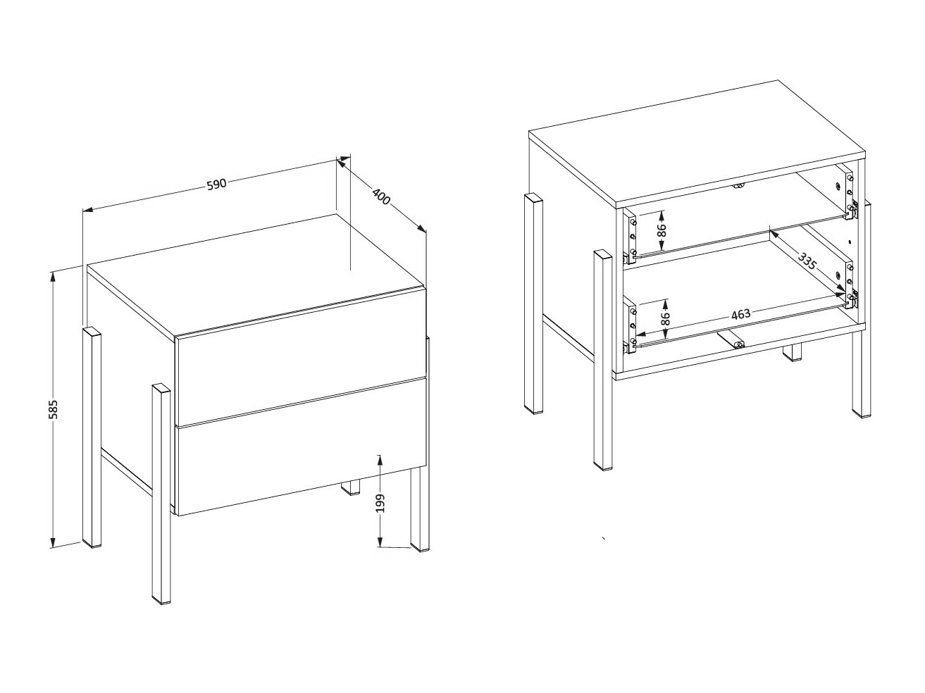 Komplet spalnic Etsore 114