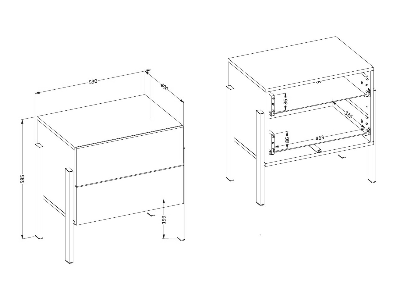 Komplet spalnic Etsore 115