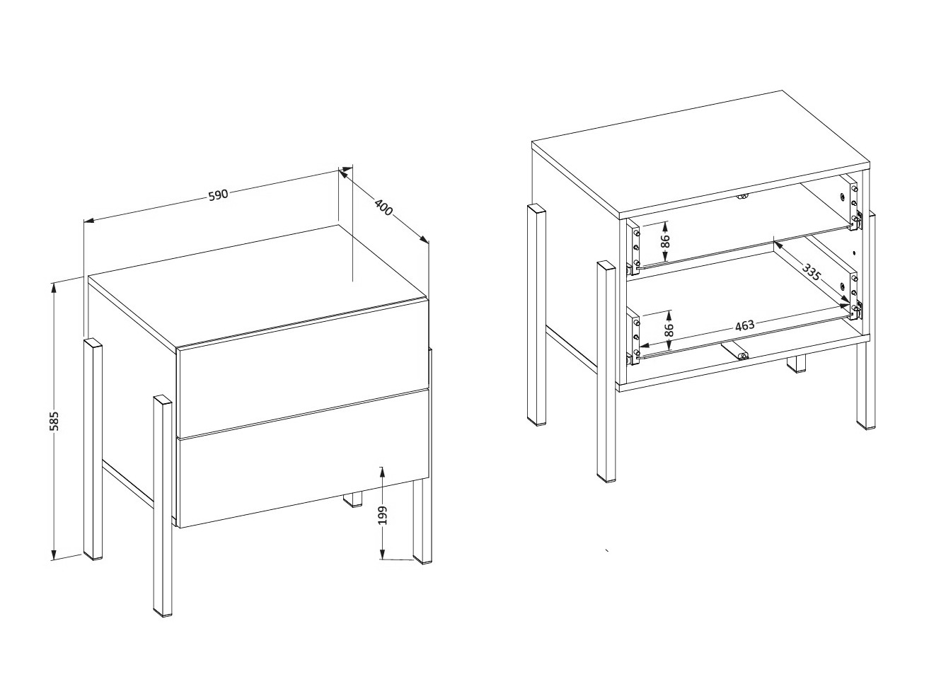 Komplet spalnic Etsore 115