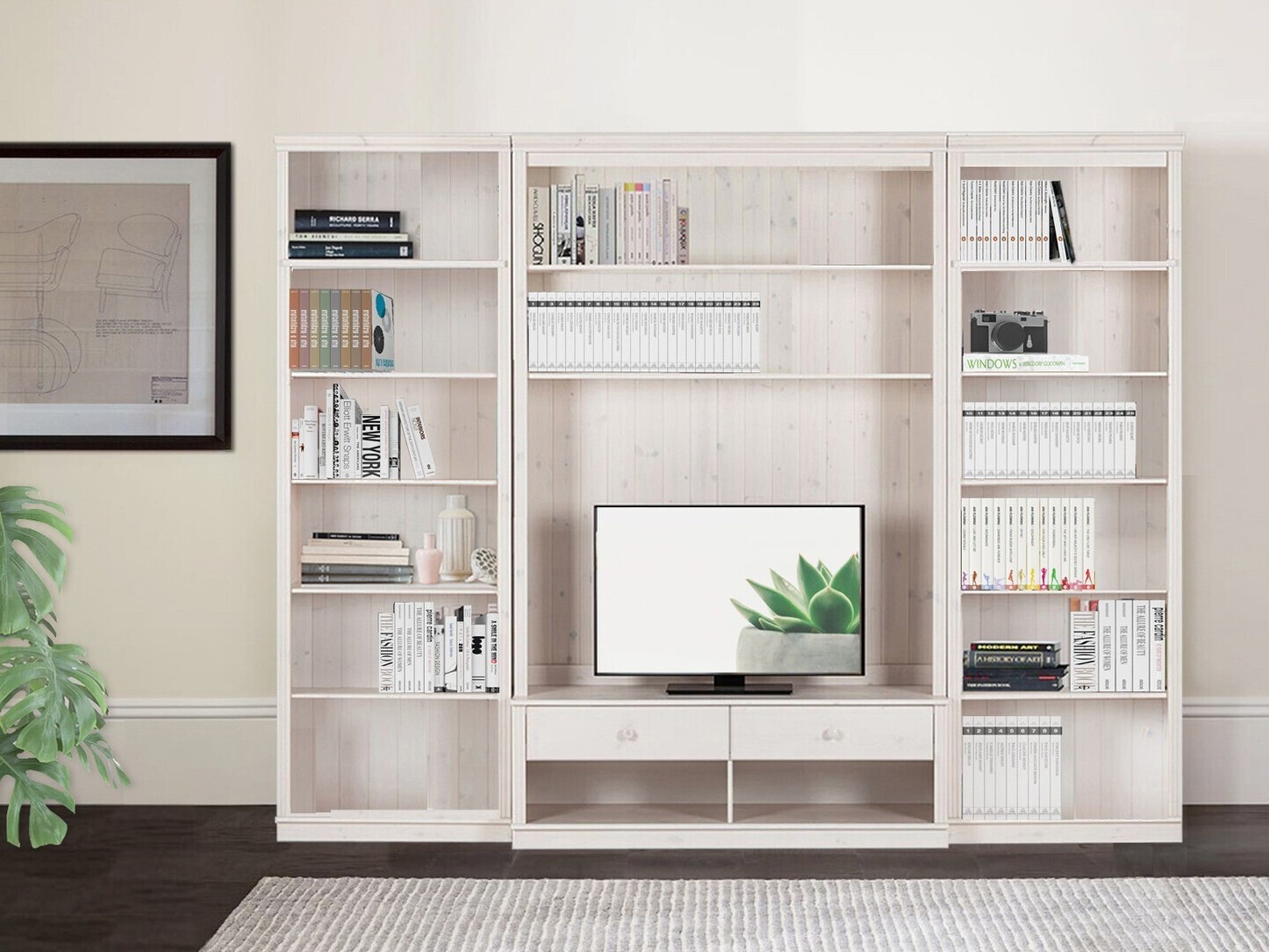 Komplet za dnevno sobo Saltoro 127 (Bela)