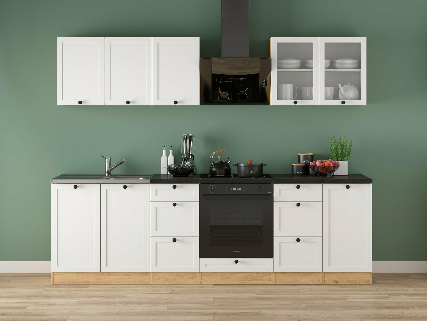 Modularni kuhinjski komplet Classic White Oak 122