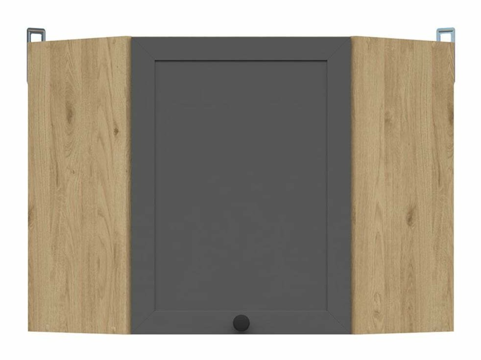 Modularna kotna stenska omarica Classic Grey Oak 104