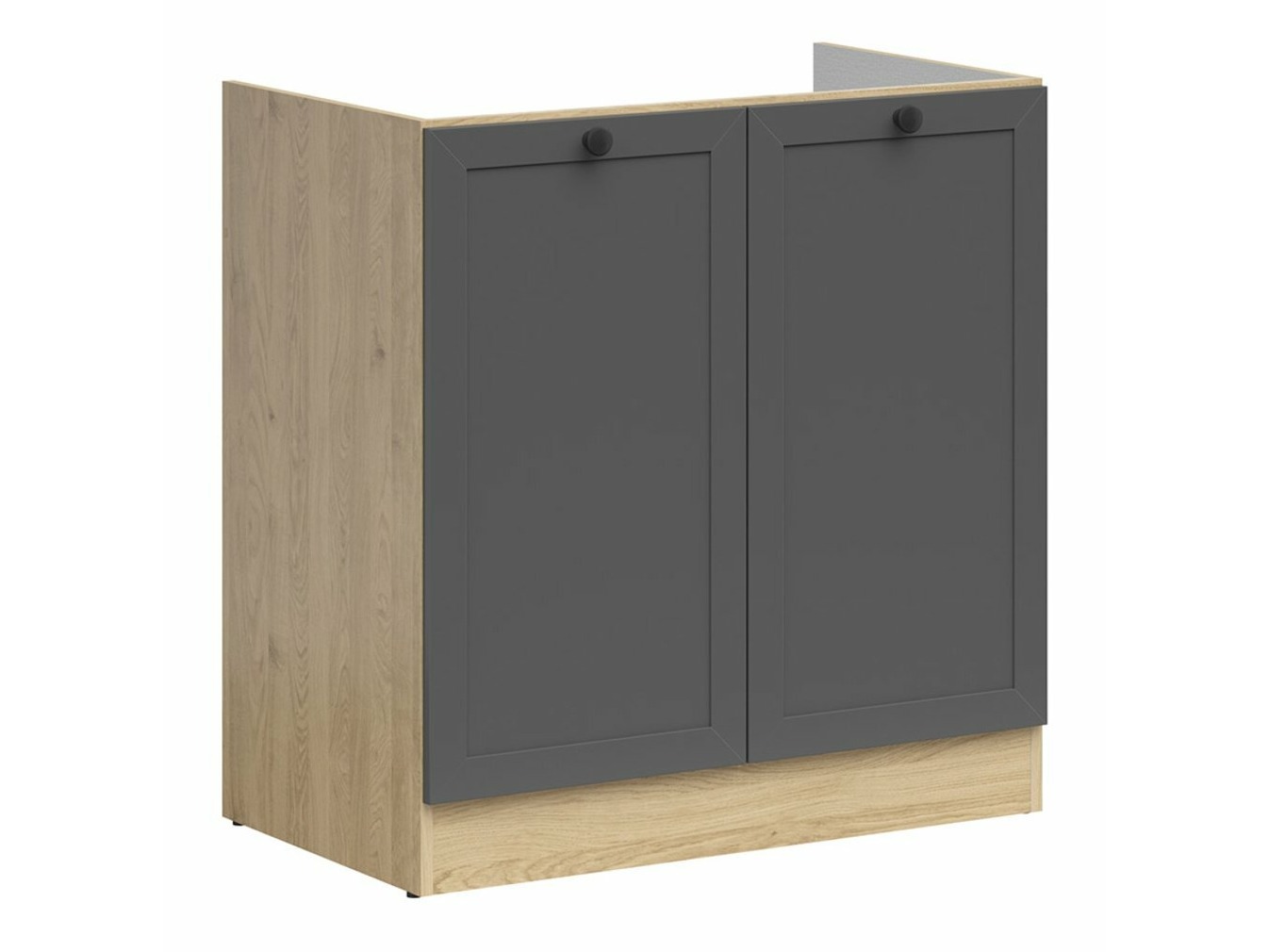 Modularna omarica za pomivalno korito z vrati Classic Grey Oak 101