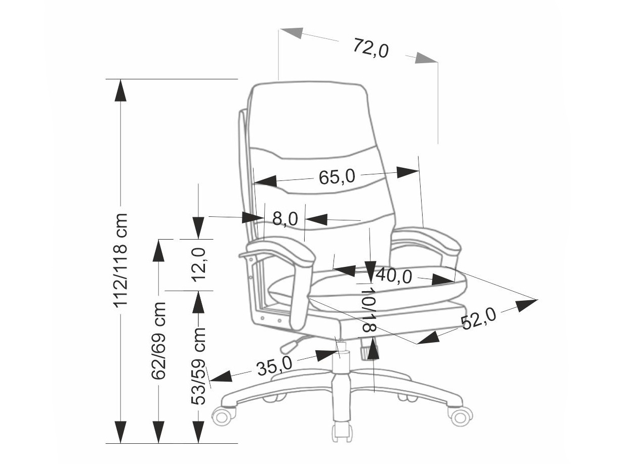 Pisarniški stol Houston 2003 (Črna)