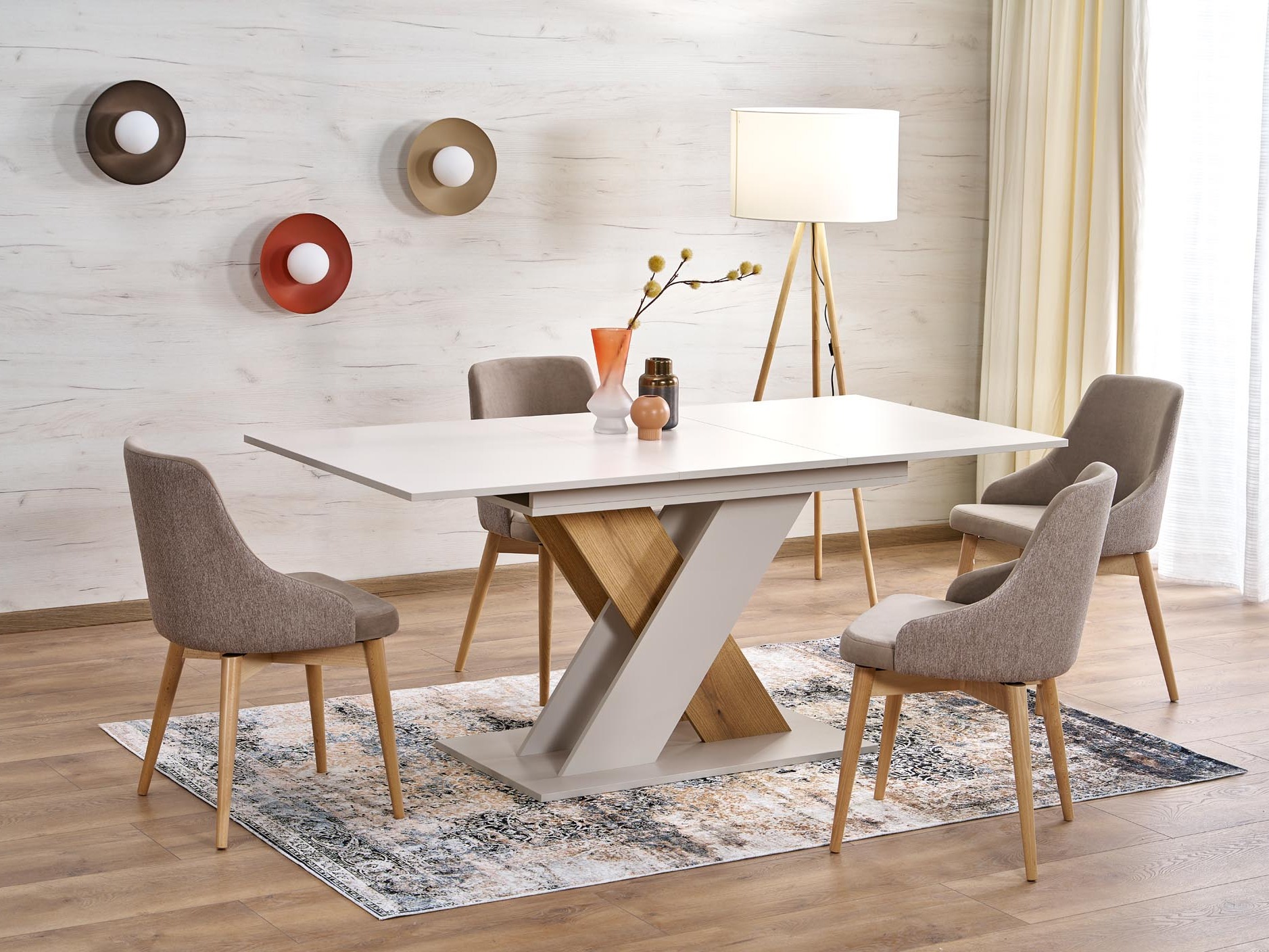 Miza Houston 1724 (Kremni hrast + Kašmir)