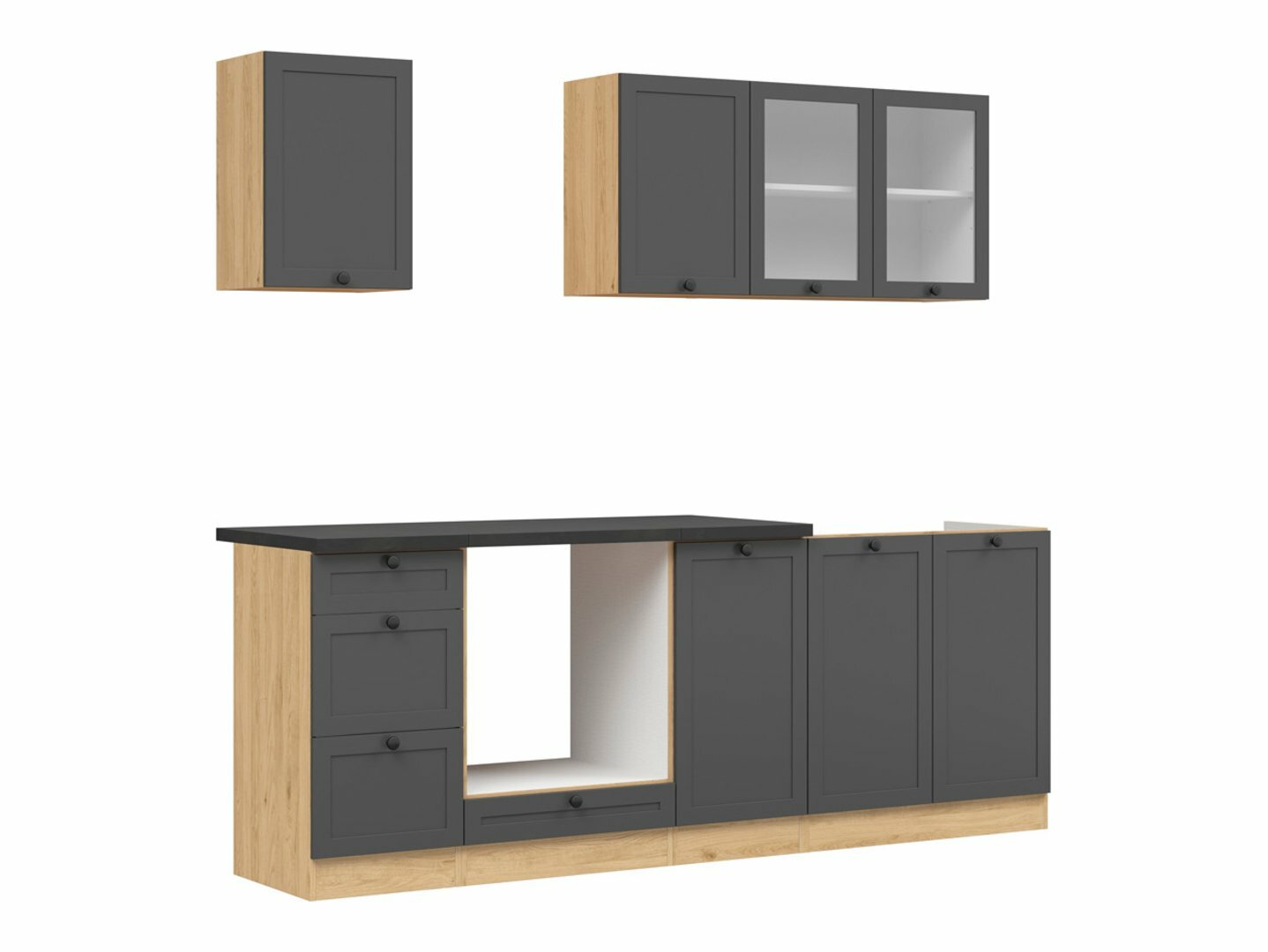 Modularni kuhinjski komplet Classic Grey Oak 117