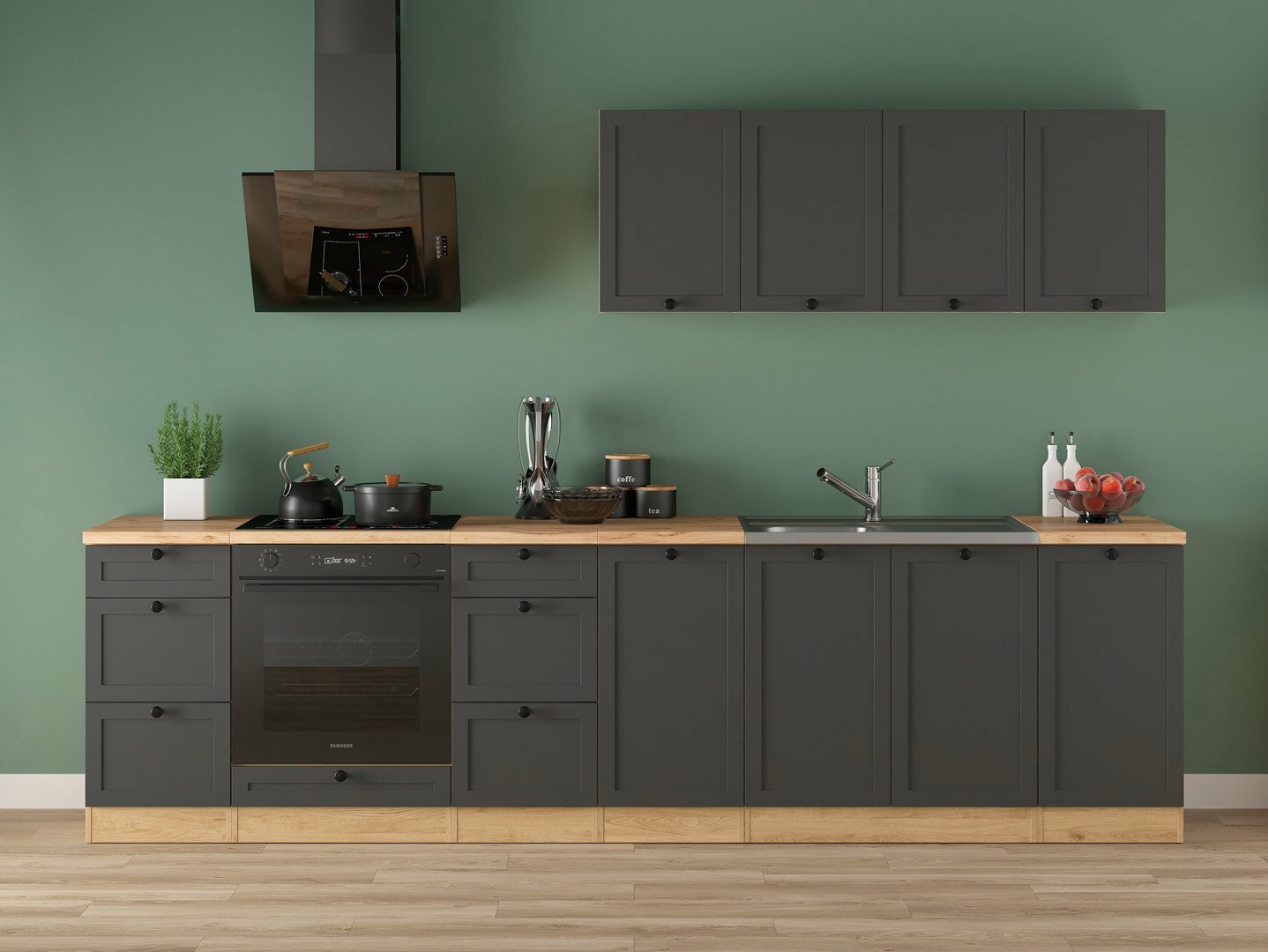 Modularni kuhinjski komplet Classic Grey Oak 119