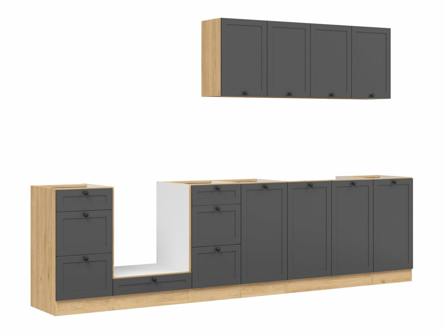 Modularni kuhinjski komplet Classic Grey Oak 119