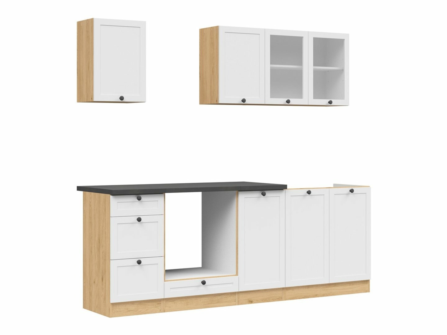 Modularni kuhinjski komplet Classic White Oak 121