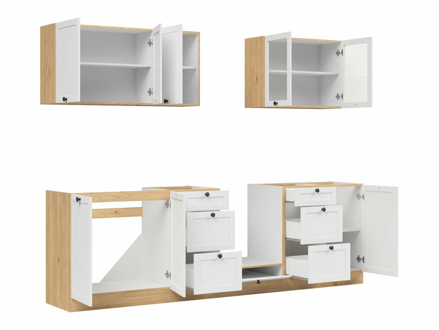 Modularni kuhinjski komplet Classic White Oak 122