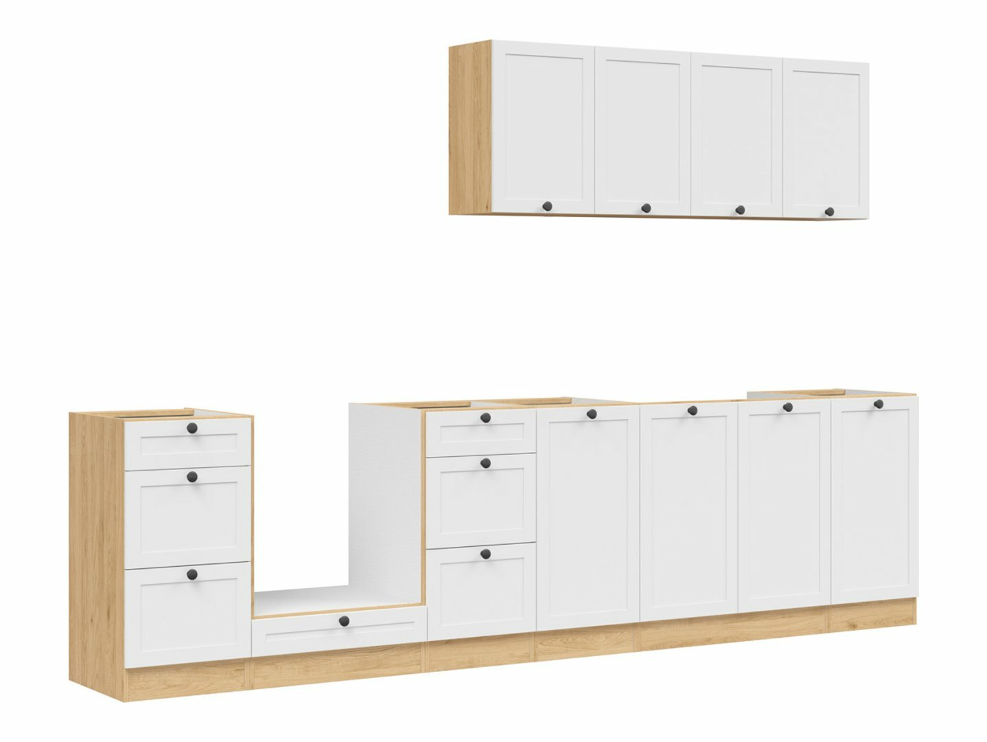 Modularni kuhinjski komplet Classic White Oak 123