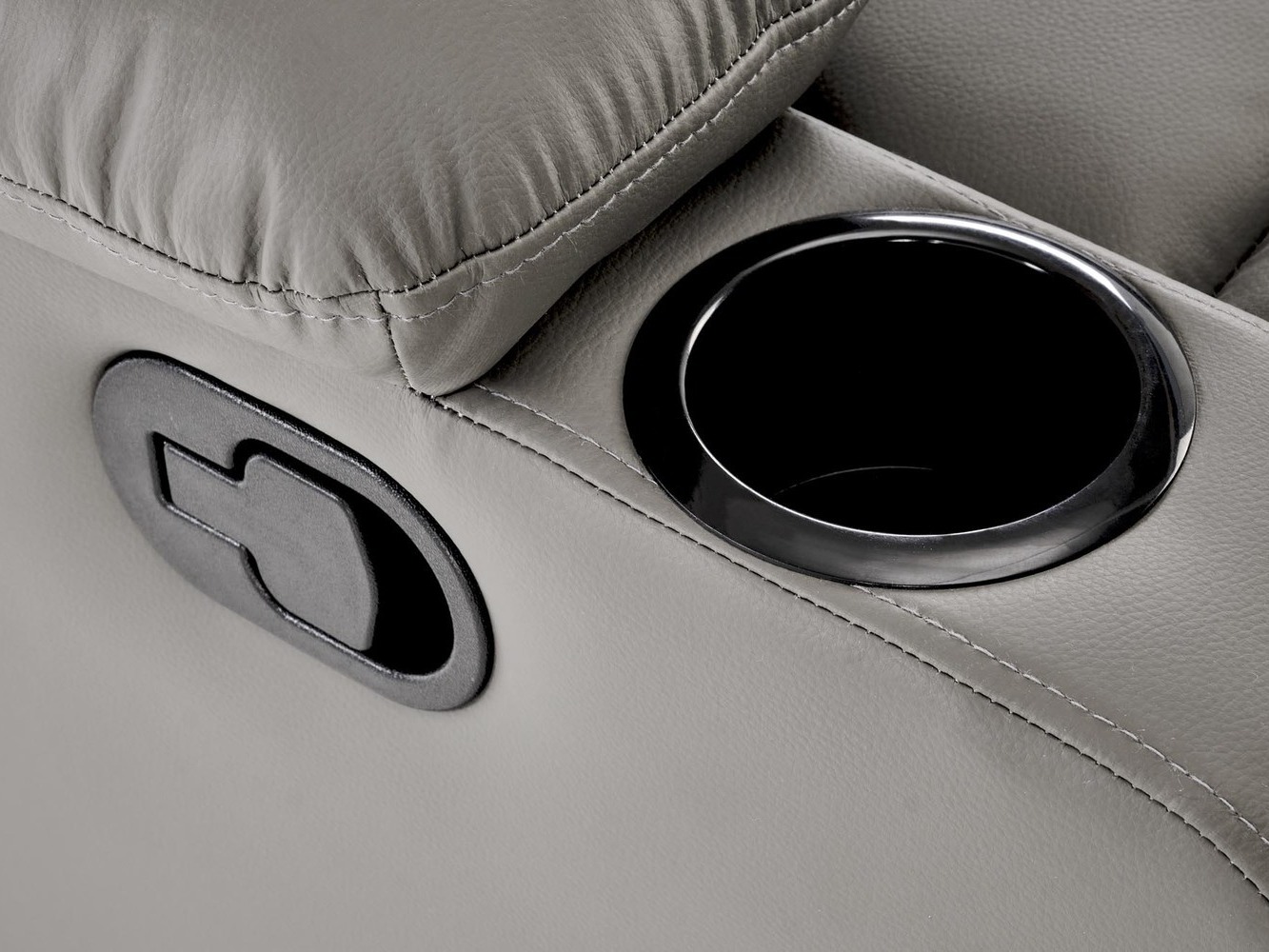 Fotelj s počivalnikom Houston 1911 (Siva)