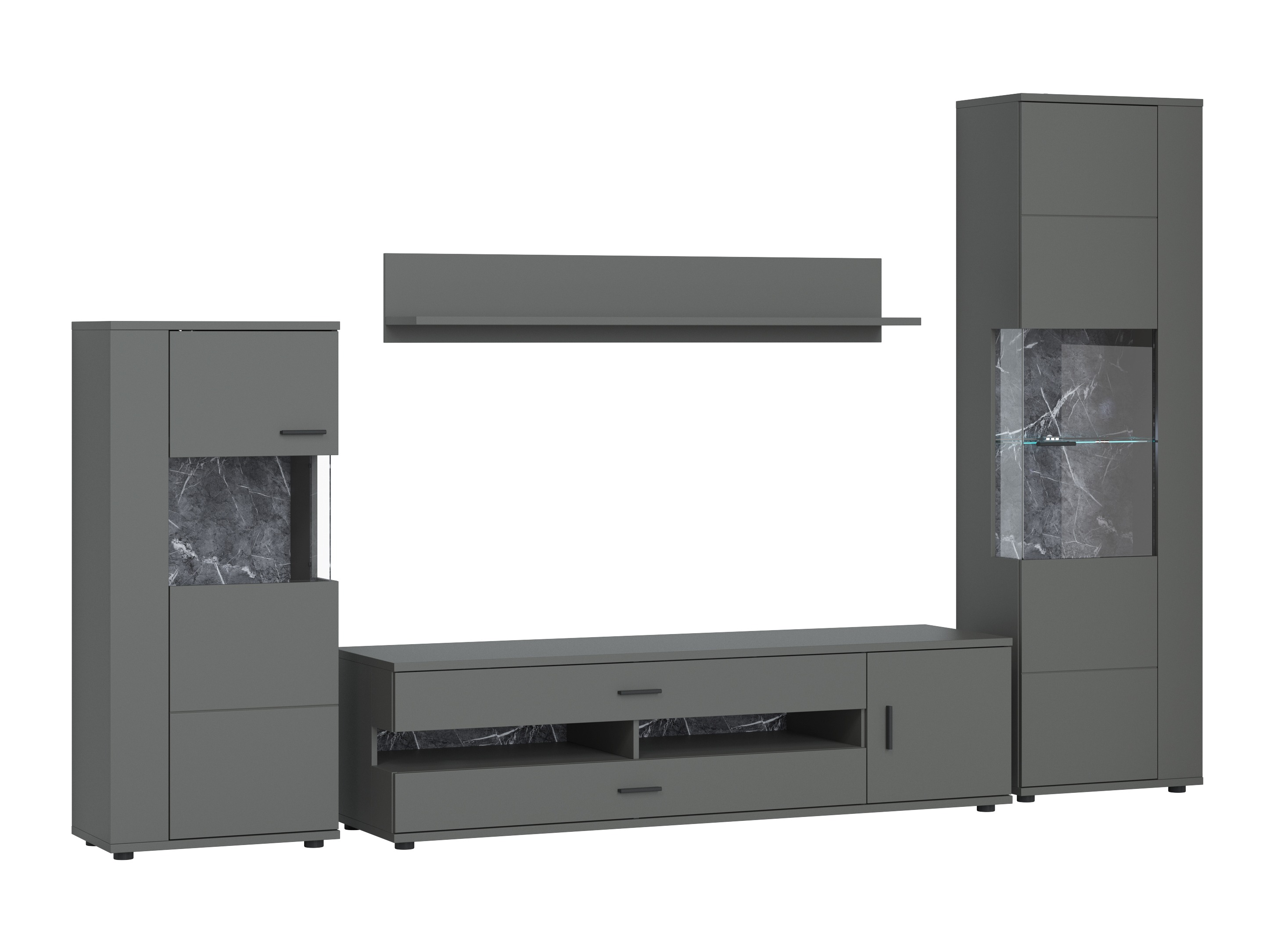 Komplet za dnevno sobo Ontario 161 (Grafit)