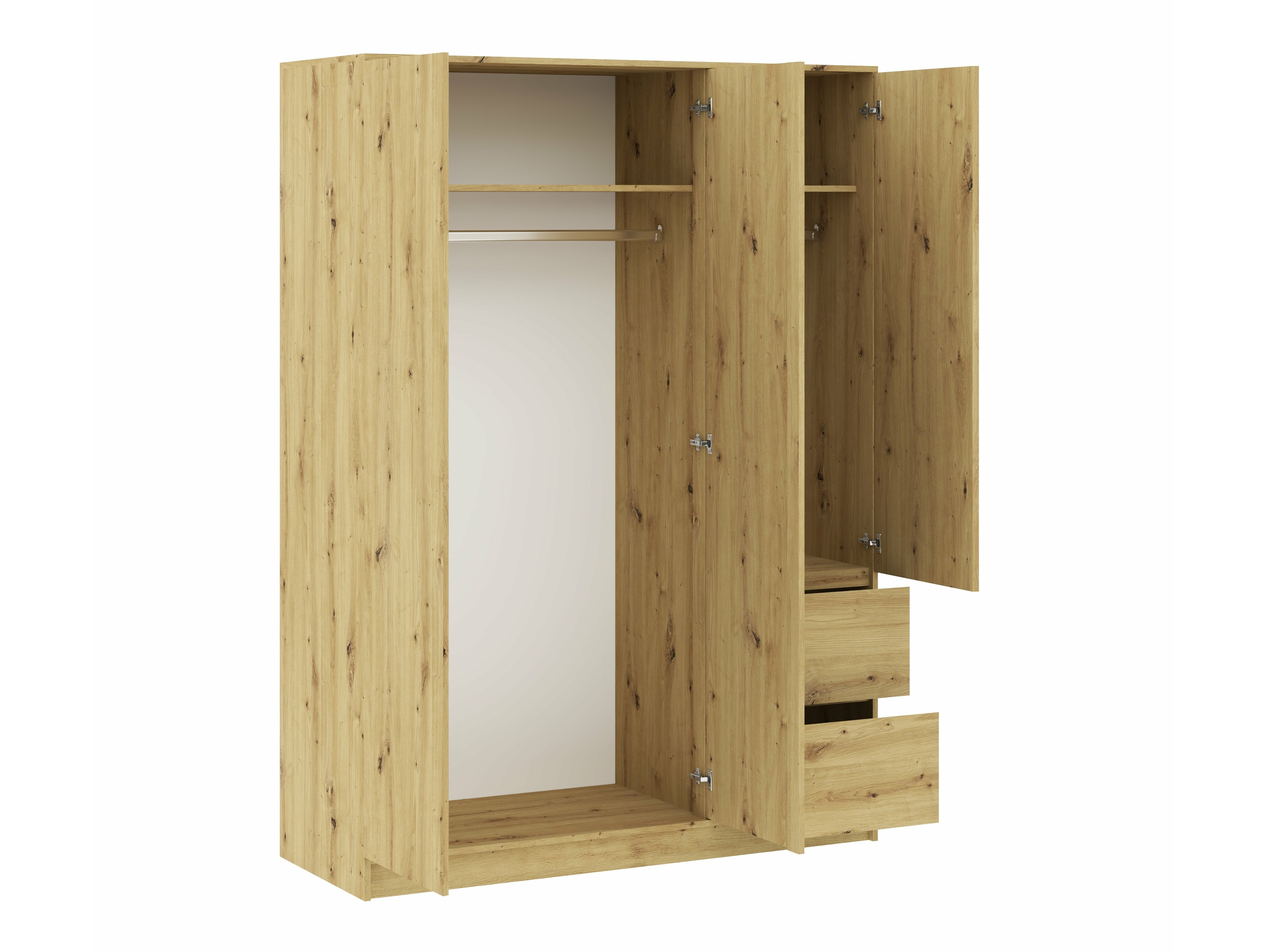 Garderobna omara Mervese 103 (Artisan hrast)