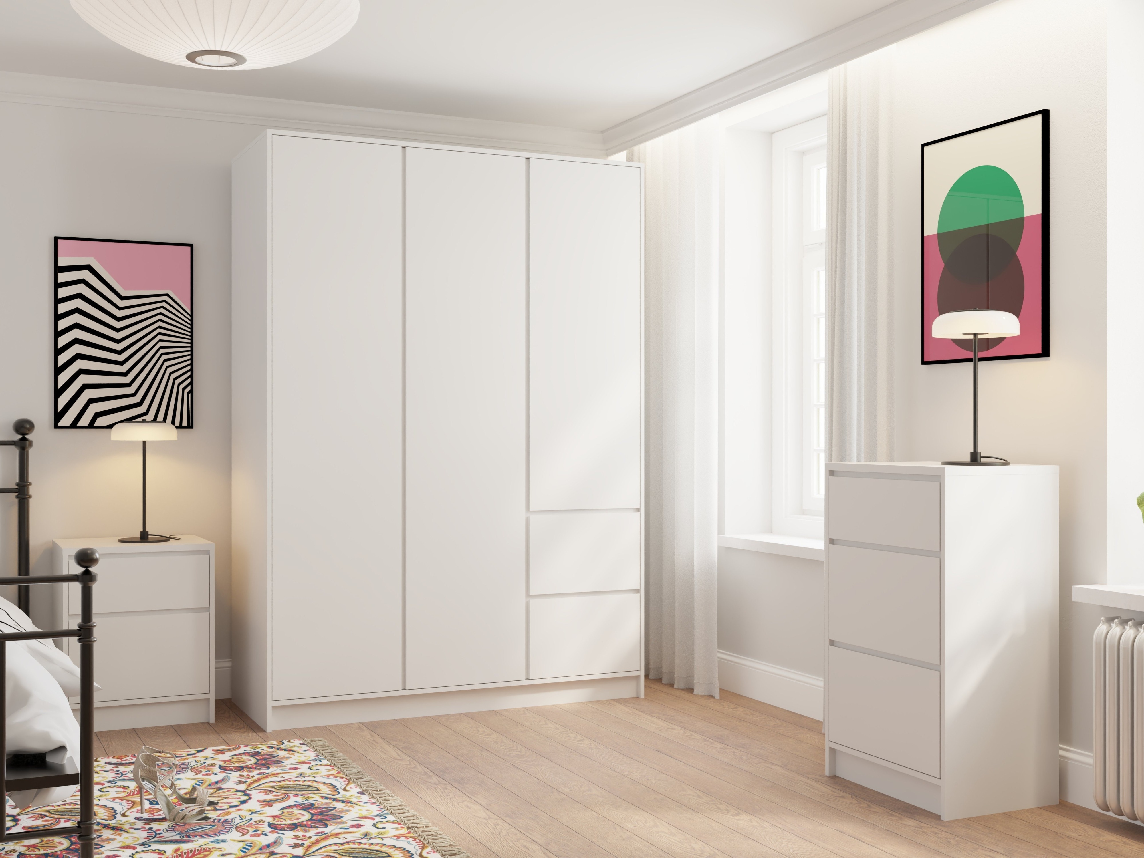 Garderobna omara Mervese 103 (Bela)