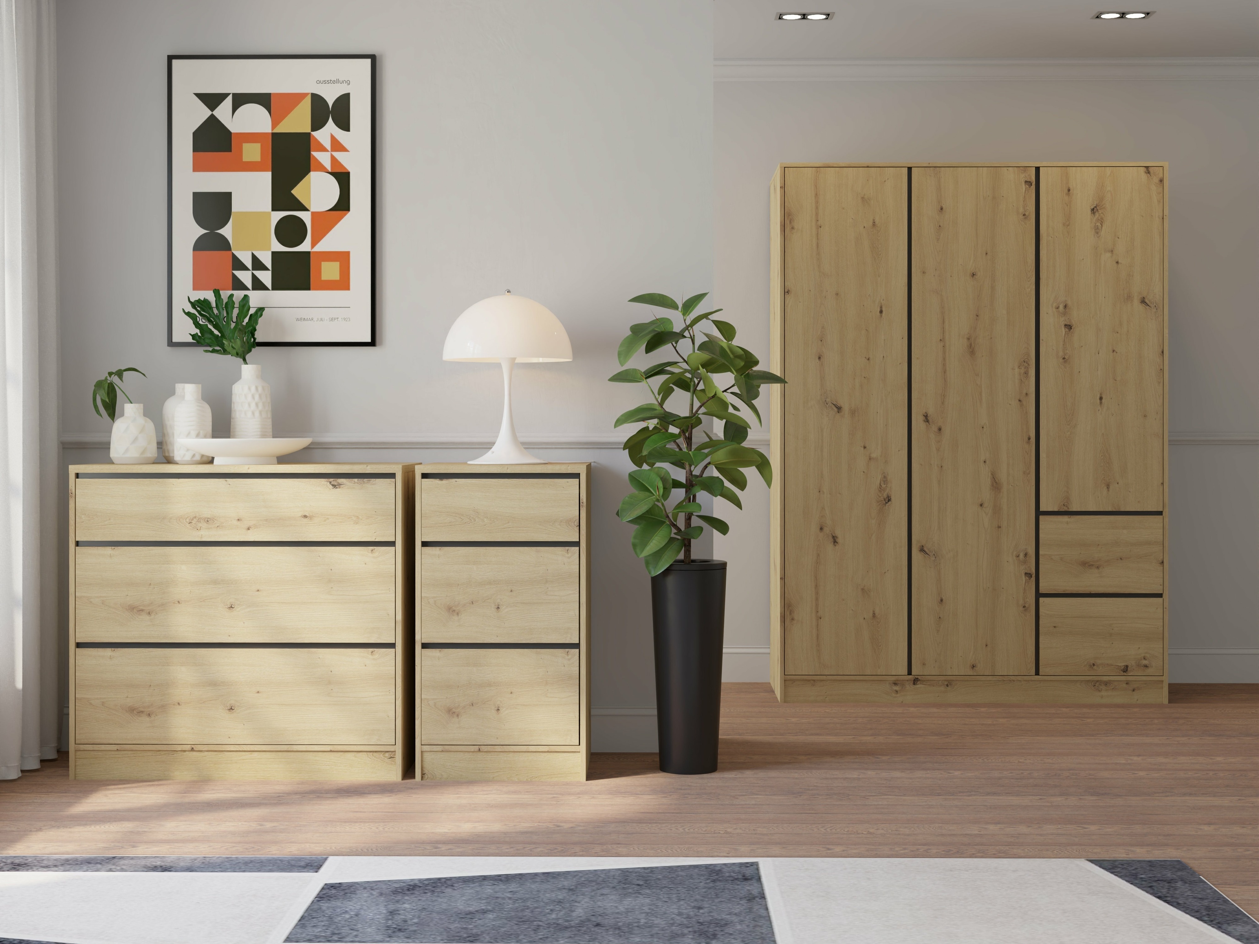 Komoda Mervese 101 (Artisan hrast)