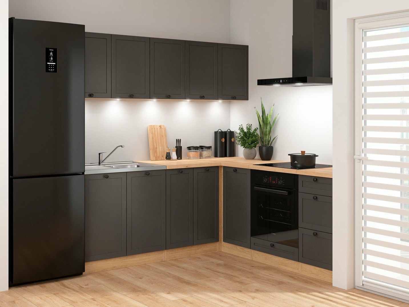 Modularni kuhinjski komplet Classic Grey Oak 120