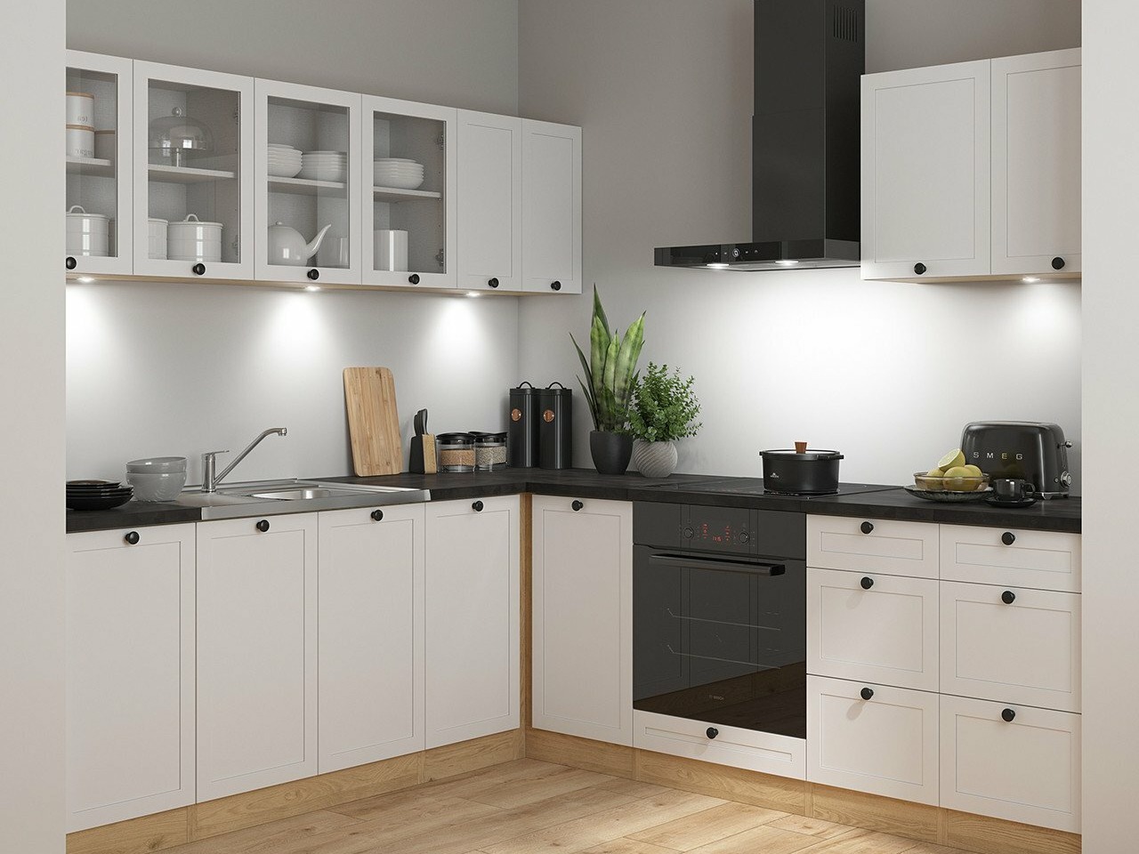 Modularni kuhinjski komplet Classic White Oak 125