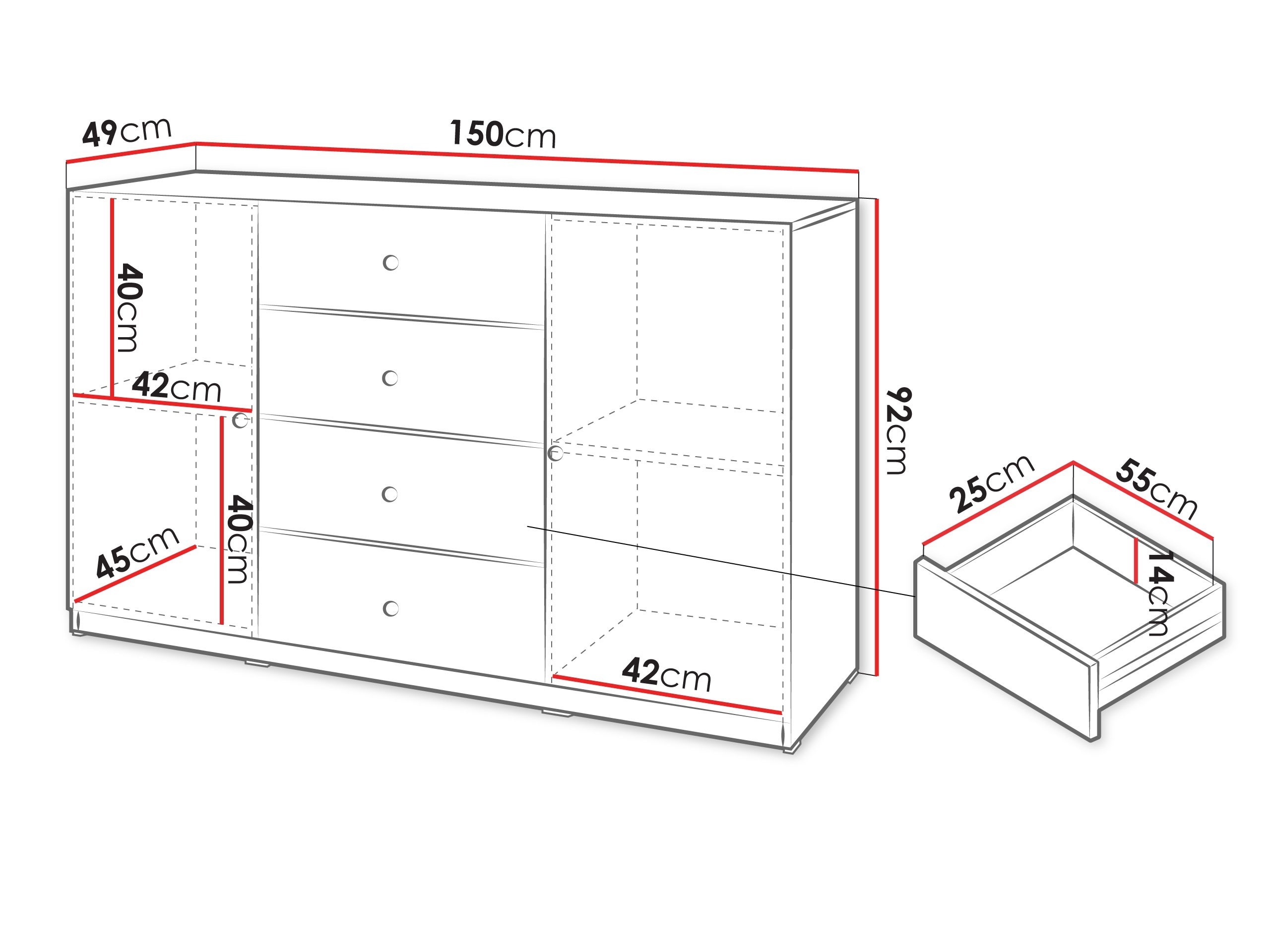 Komoda Comfivo Meleti 101