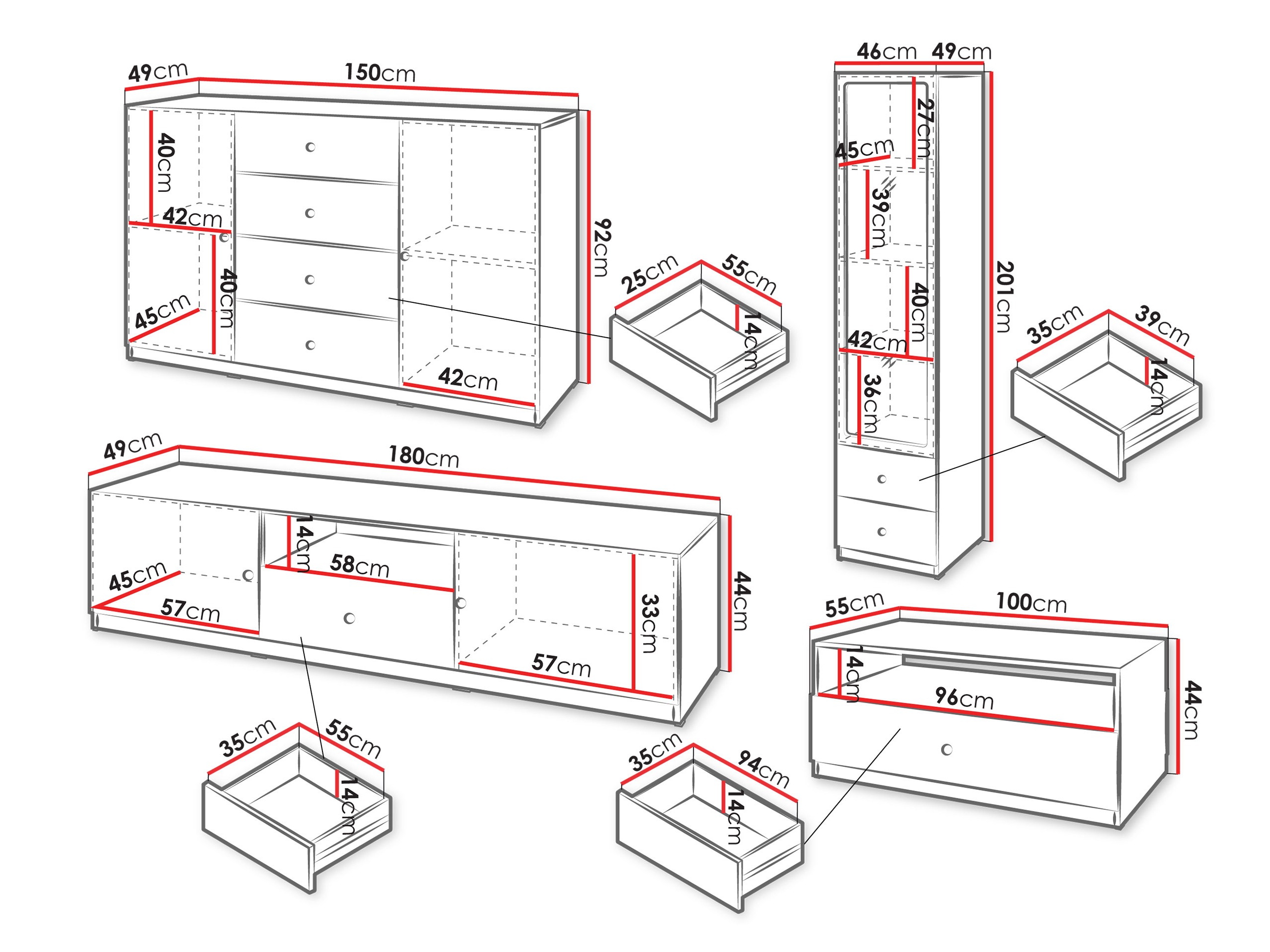 Komplet za dnevno sobo Comfivo Meleti 105