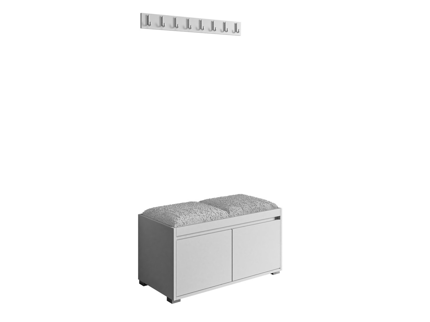 Komplet za predsobo Comfivo Pinus I (Bela + Abriamo 06)