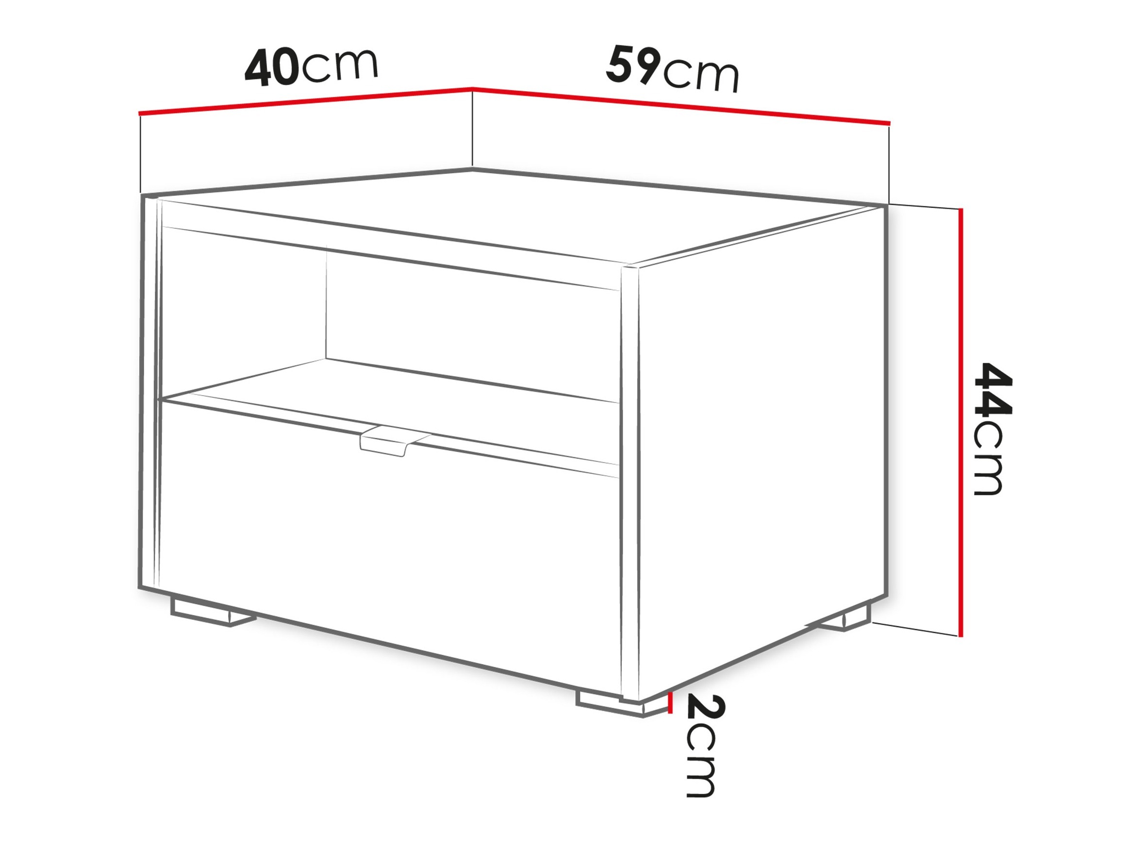 Nočna omarica Comfivo Vomoro 104