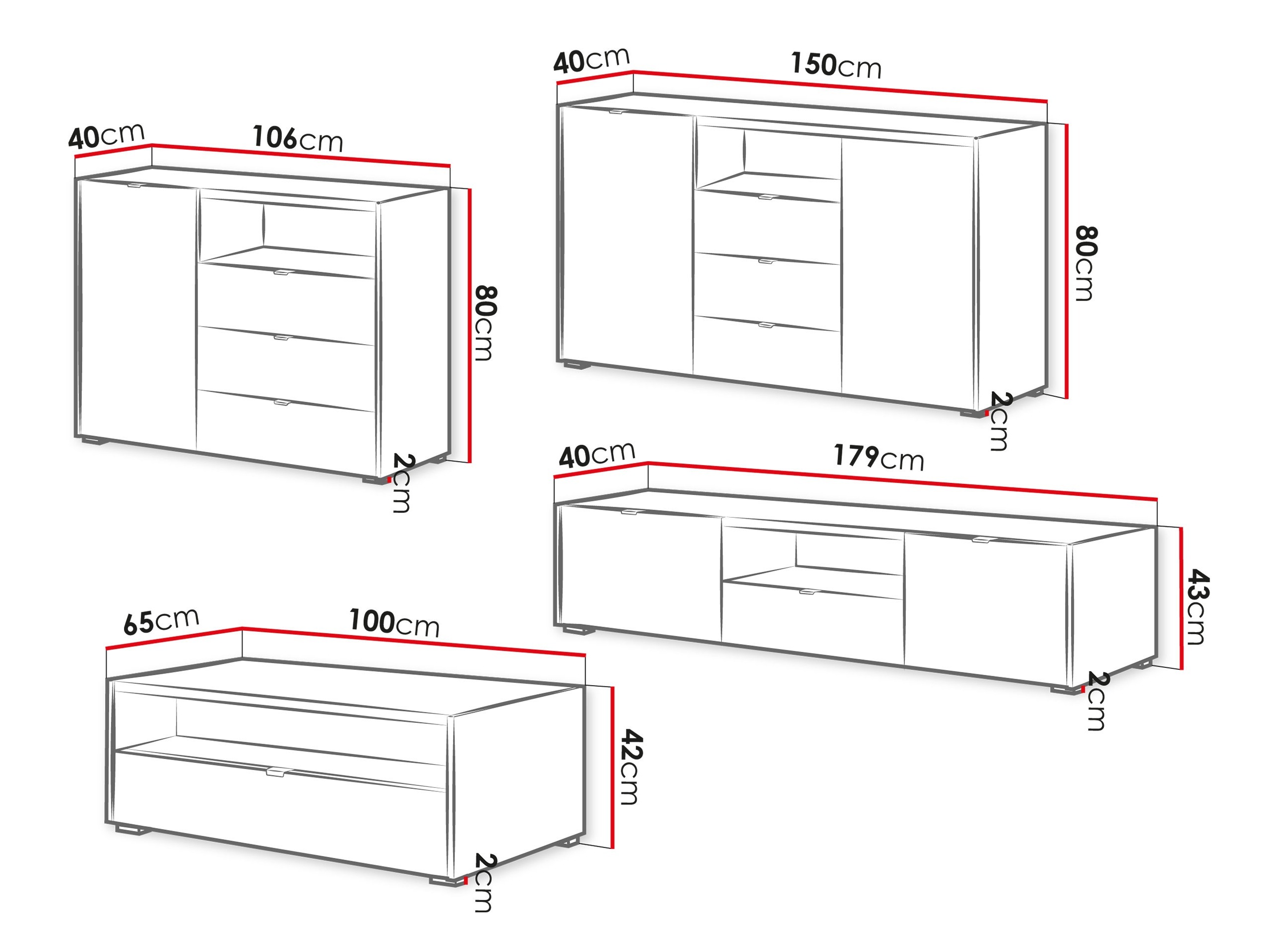 Komplet za dnevno sobo Comfivo Ordo