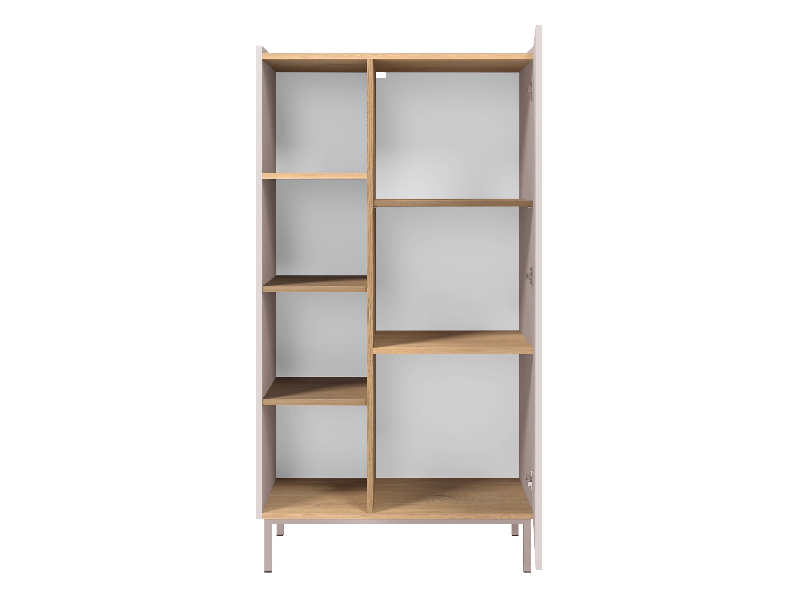 Regal Veldome 101 (Črna + Svetlo rjava)