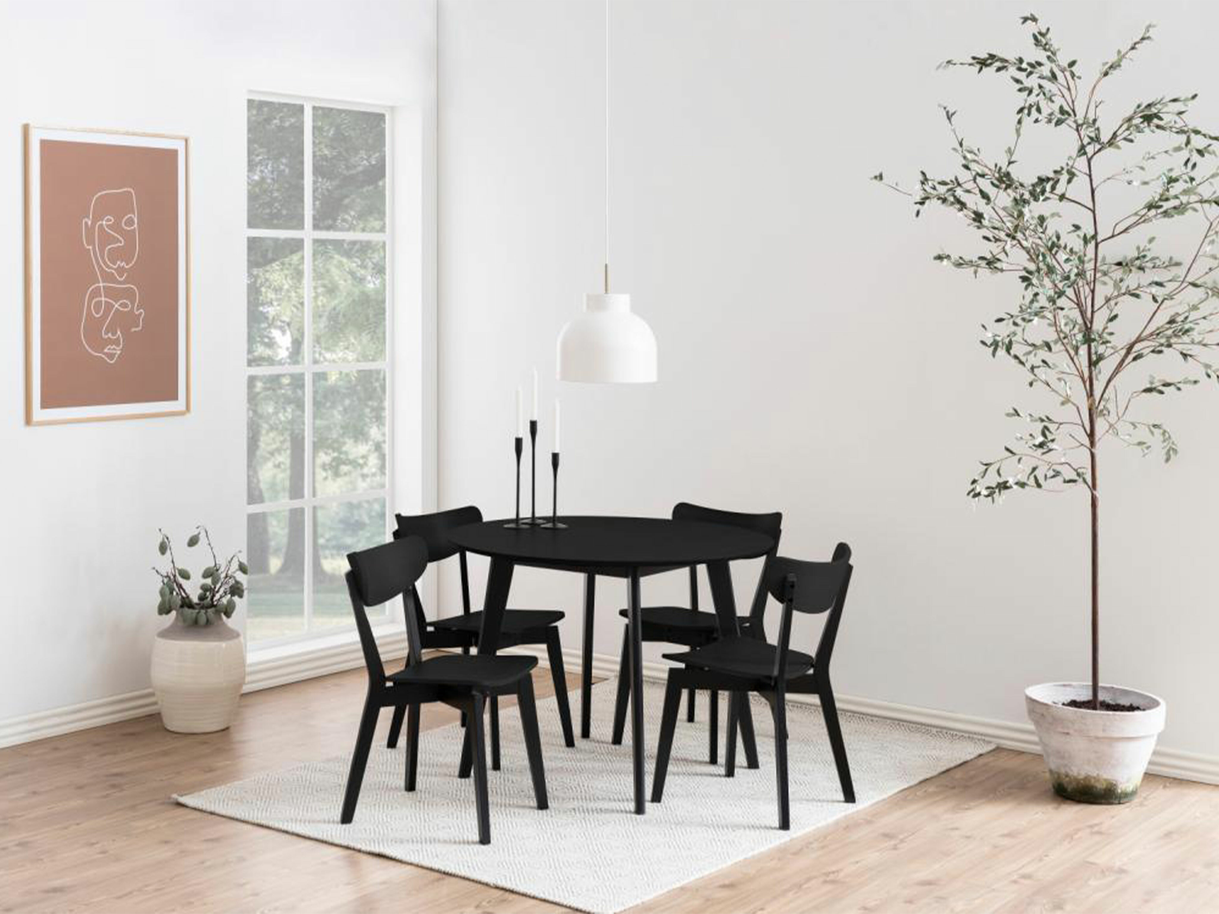 Stol Norsica 319 (Črni hrast + Črna)