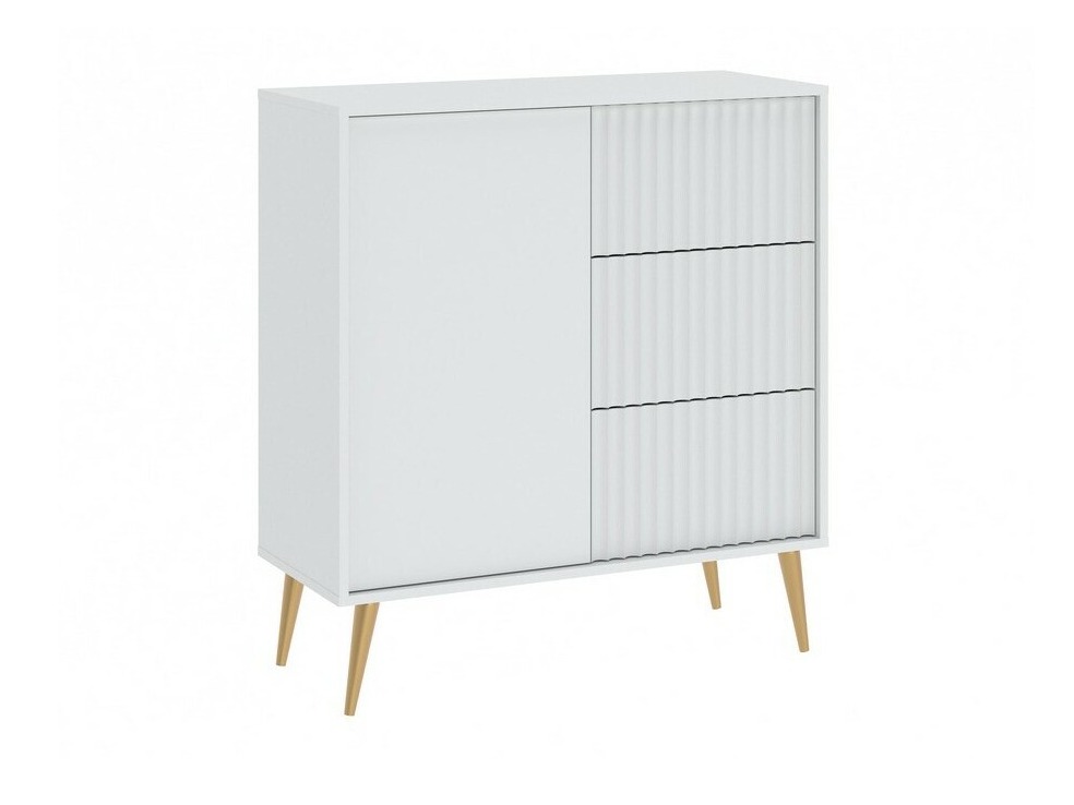 Komoda Cirferi 100 (Bela + Zlata)