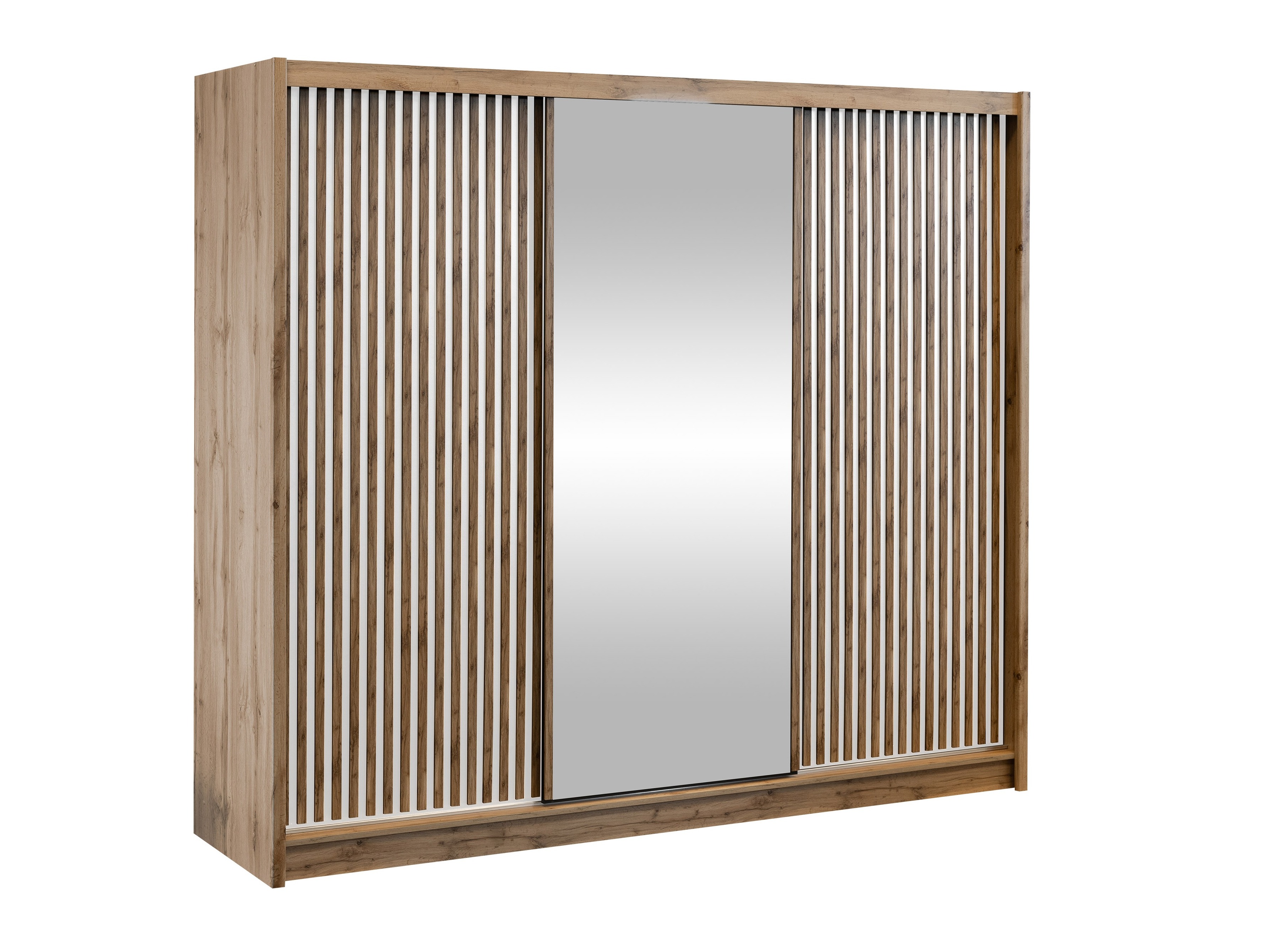 Garderobna omara Gemes I (Wotan hrast + Bela)