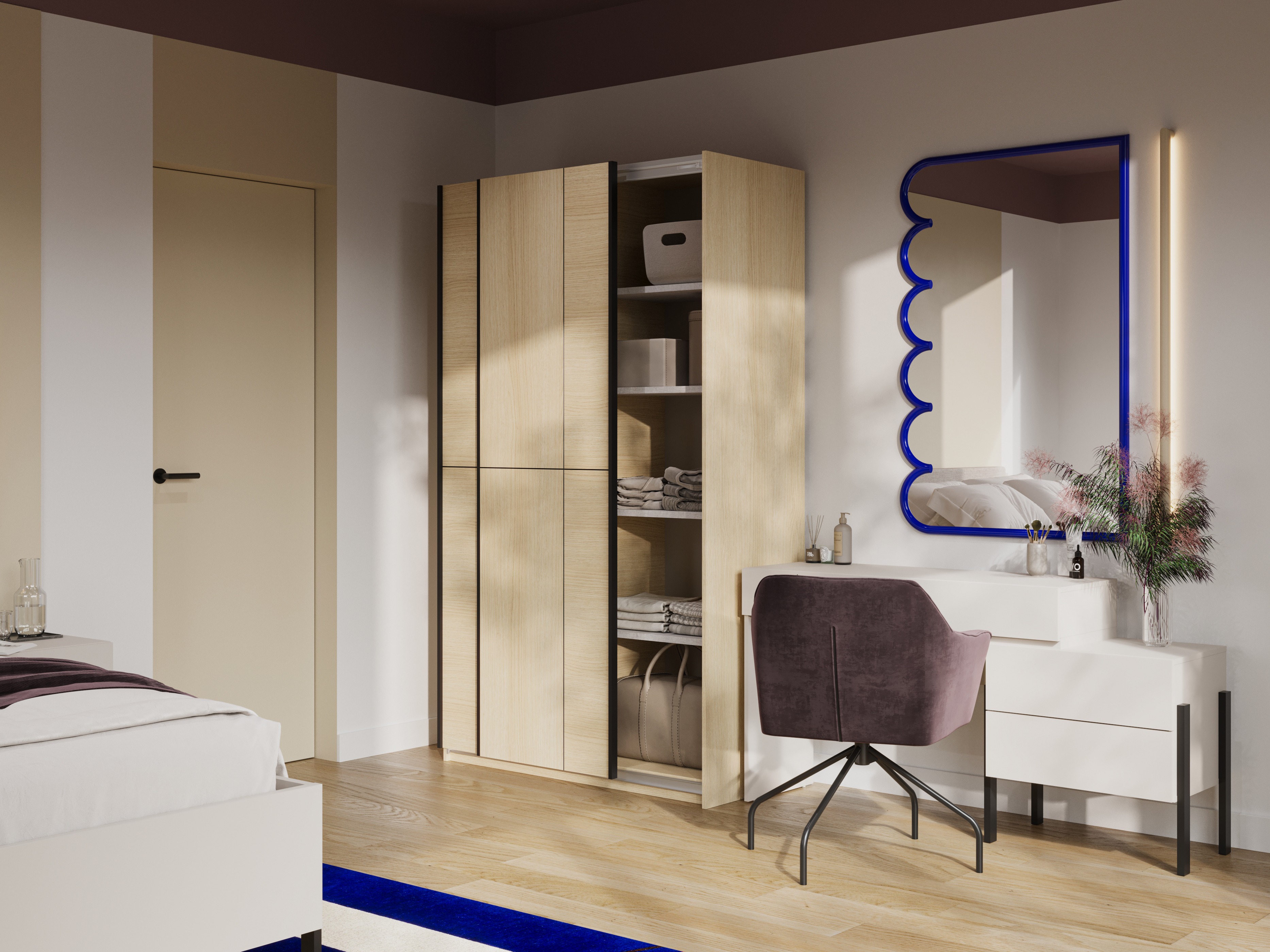 Garderobna omara Austin 369 (Hrast)