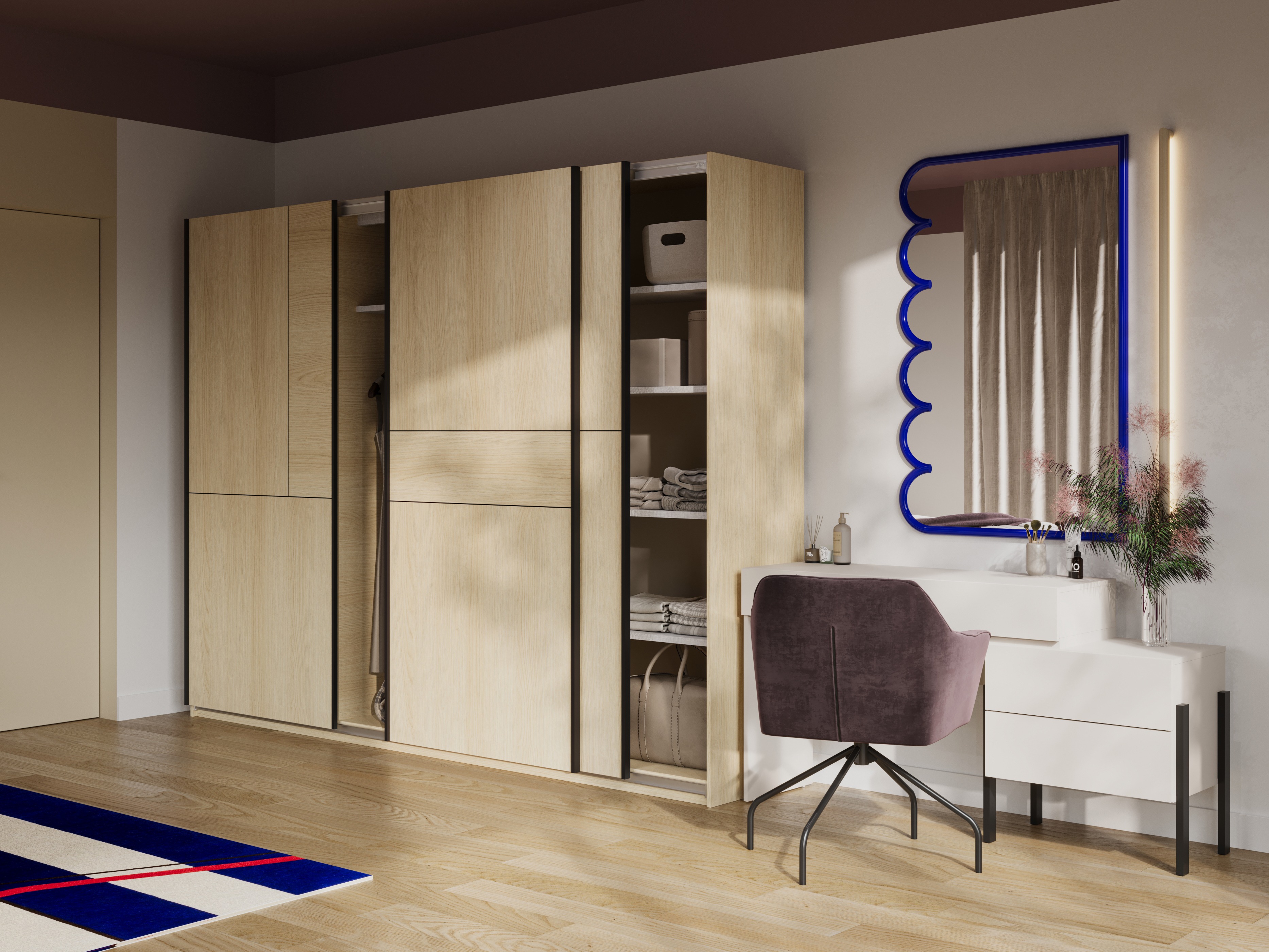 Garderobna omara Austin 370 (Hrast)