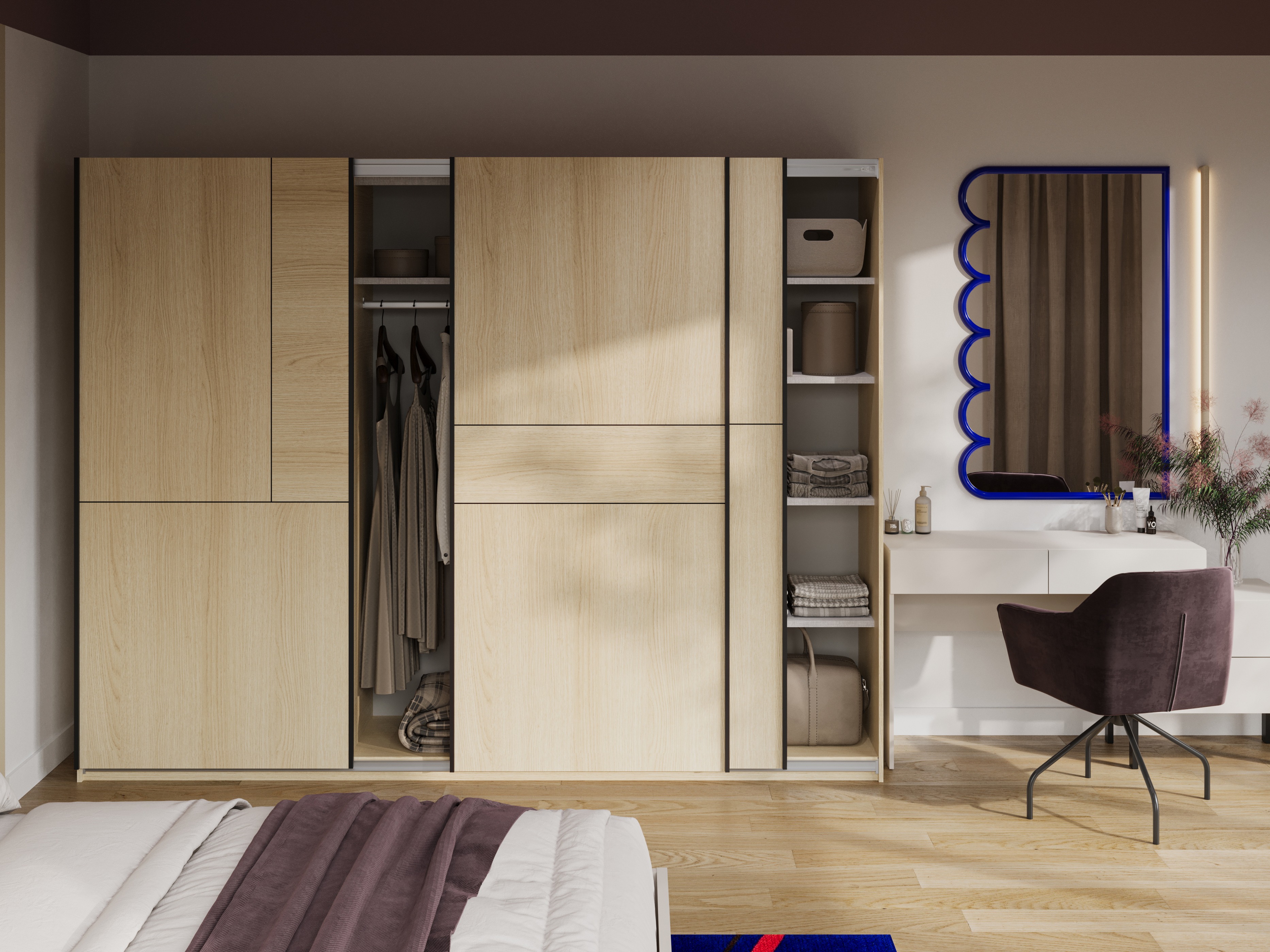 Garderobna omara Austin 370 (Hrast)