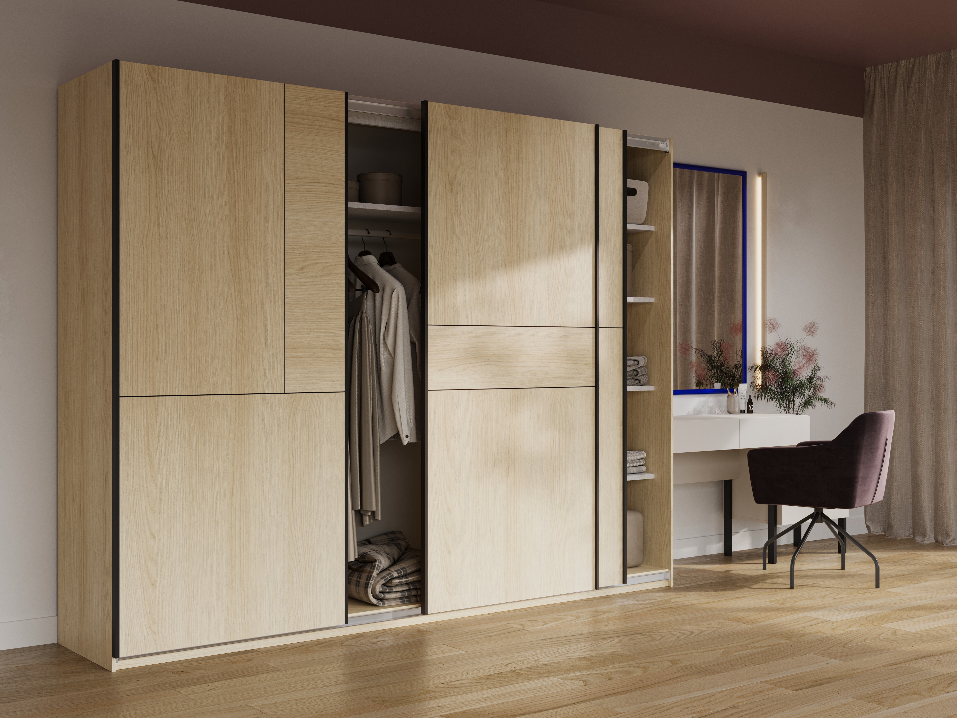 Garderobna omara Austin 370 (Hrast)