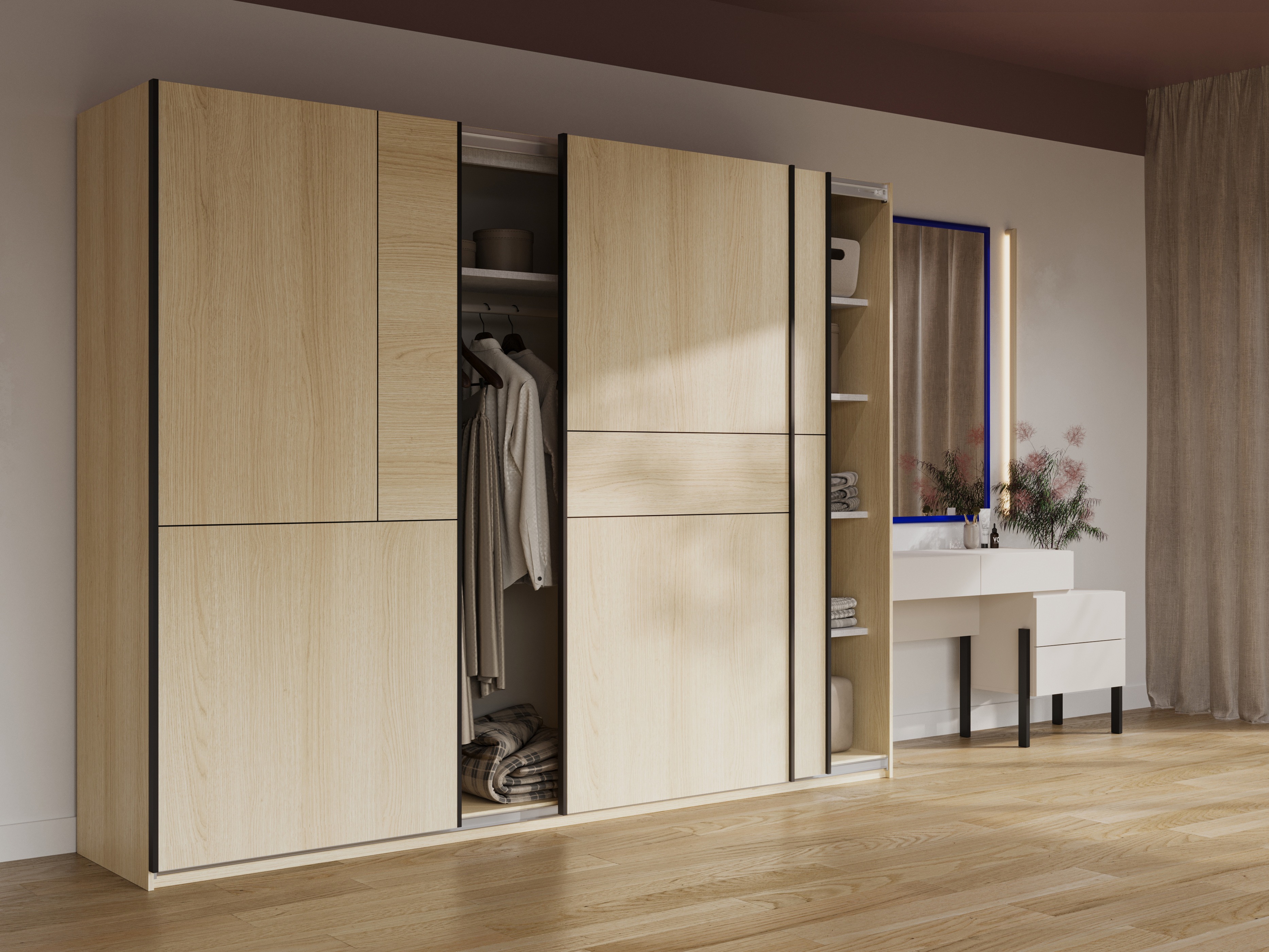 Garderobna omara Austin 370 (Hrast)